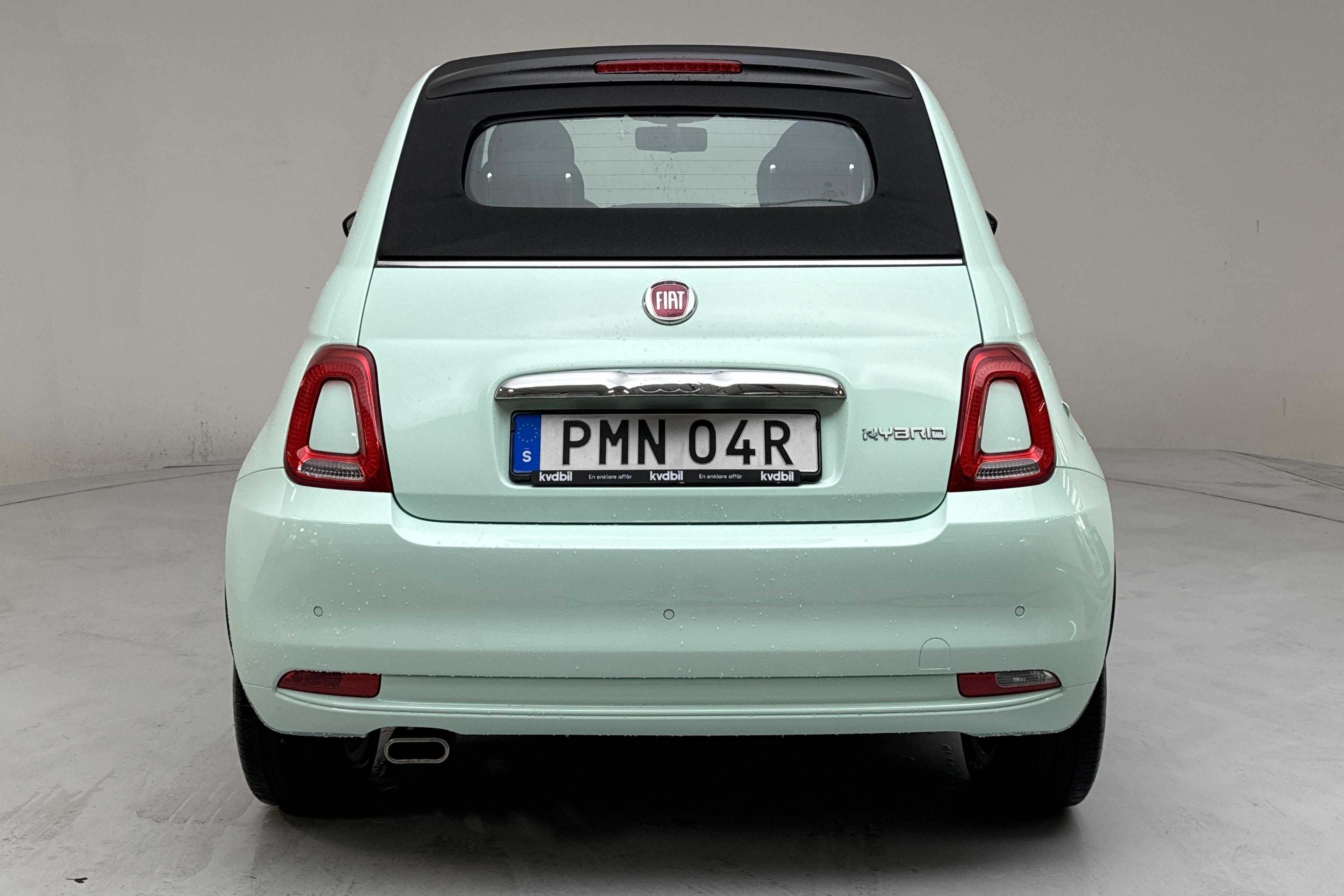 Fiat 500C Hybrid (70hk) - 44 790 km - Manualna - zielony - 2021