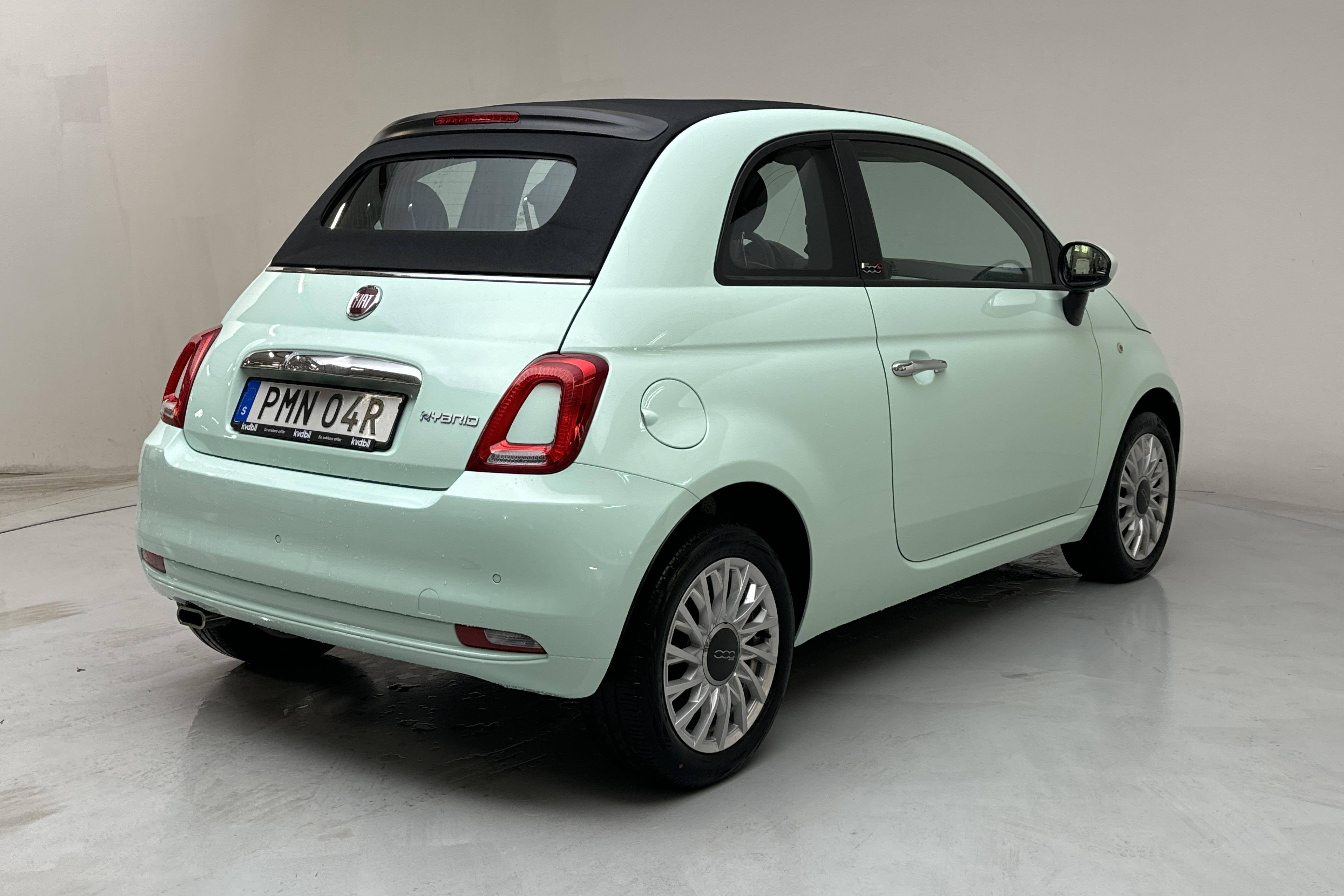 Fiat 500C Hybrid (70hk) - 44 790 km - Manuaalinen - vihreä - 2021