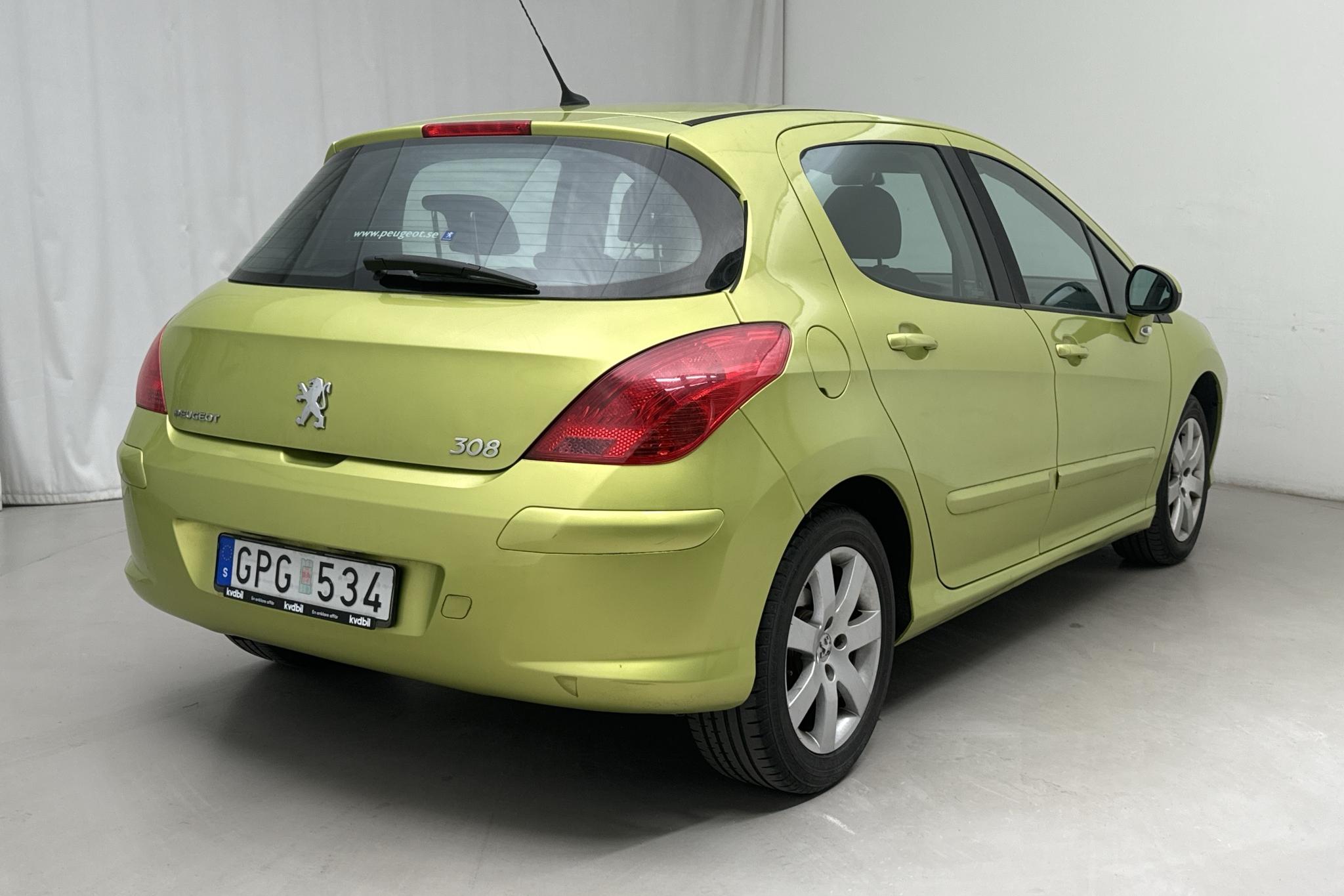 Peugeot 308 1.6 Turbo 5dr (150hk) - 146 860 km - Manualna - żółty - 2008