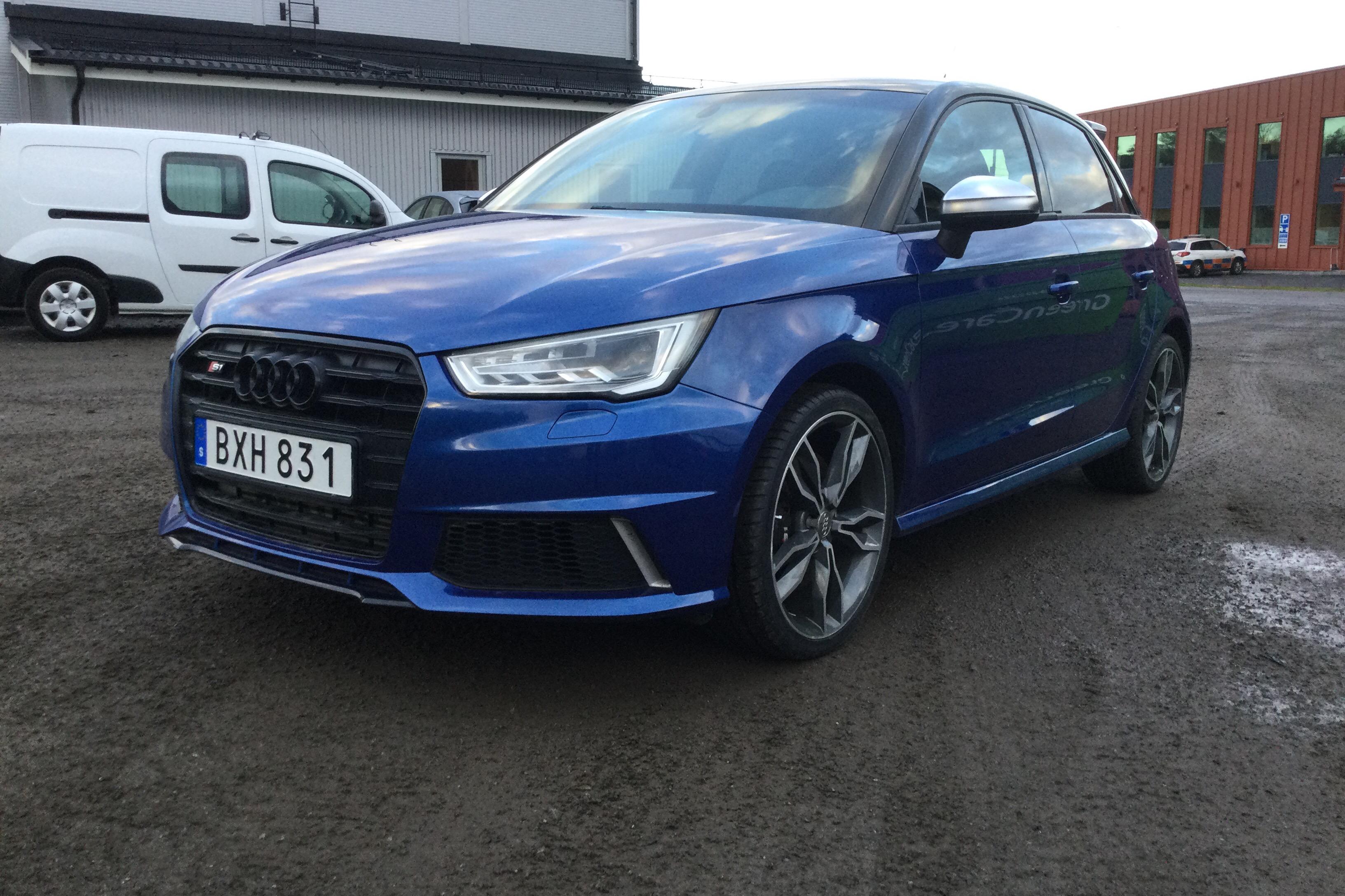 Audi S1 Sportback 2.0 TFSI quattro (231hk) - 73 410 km - Manual - blue - 2015