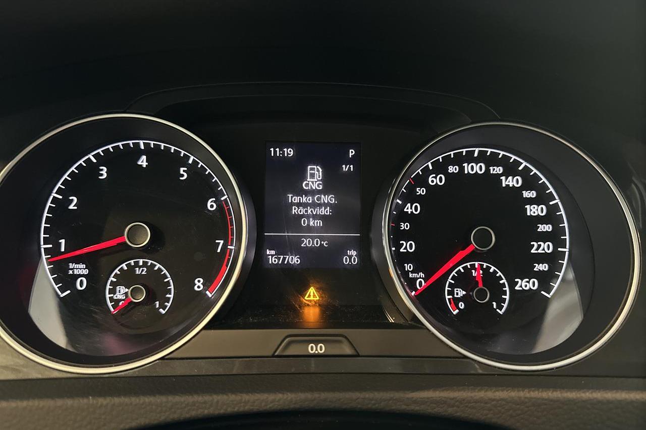 VW Golf VII 1.4 TGI BlueMotion Sportscombi (110hk) - 167 710 km - Automaatne - valge - 2018