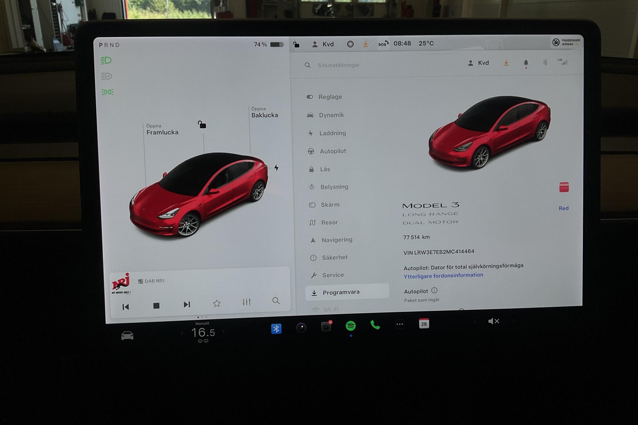 Tesla Model 3 Long Range Dual Motor AWD - 77 510 km - Automaattinen - punainen - 2021