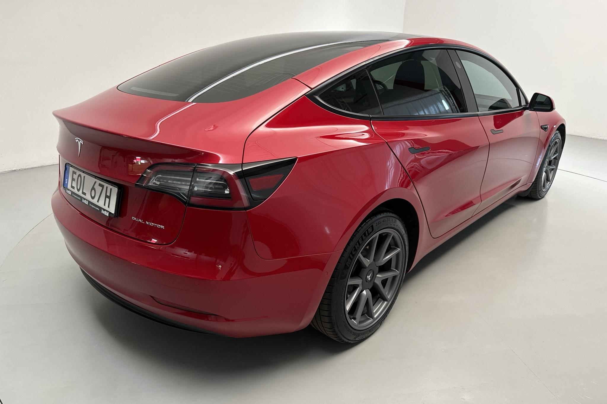 Tesla Model 3 Long Range Dual Motor AWD - 77 510 km - Automatyczna - czerwony - 2021