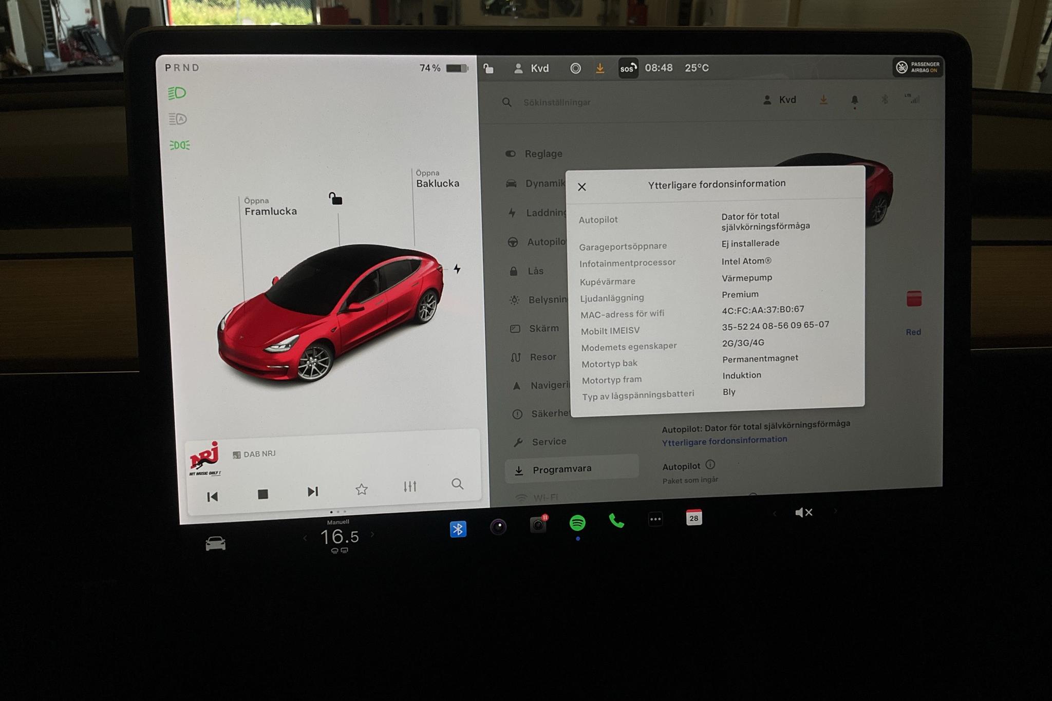 Tesla Model 3 Long Range Dual Motor AWD - 77 510 km - Automatyczna - czerwony - 2021