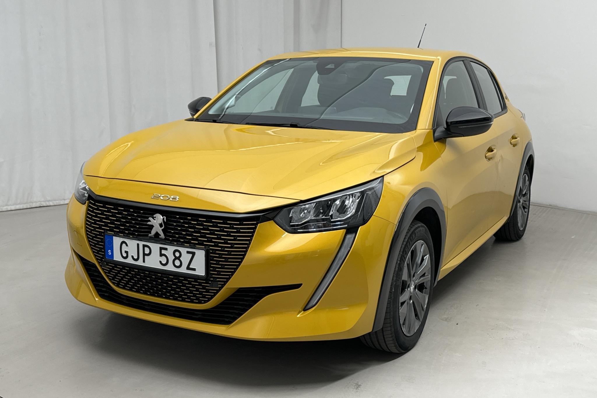 Peugeot e-208 50 kWh 5dr (136hk) - 29 500 km - Automatyczna - żółty - 2022