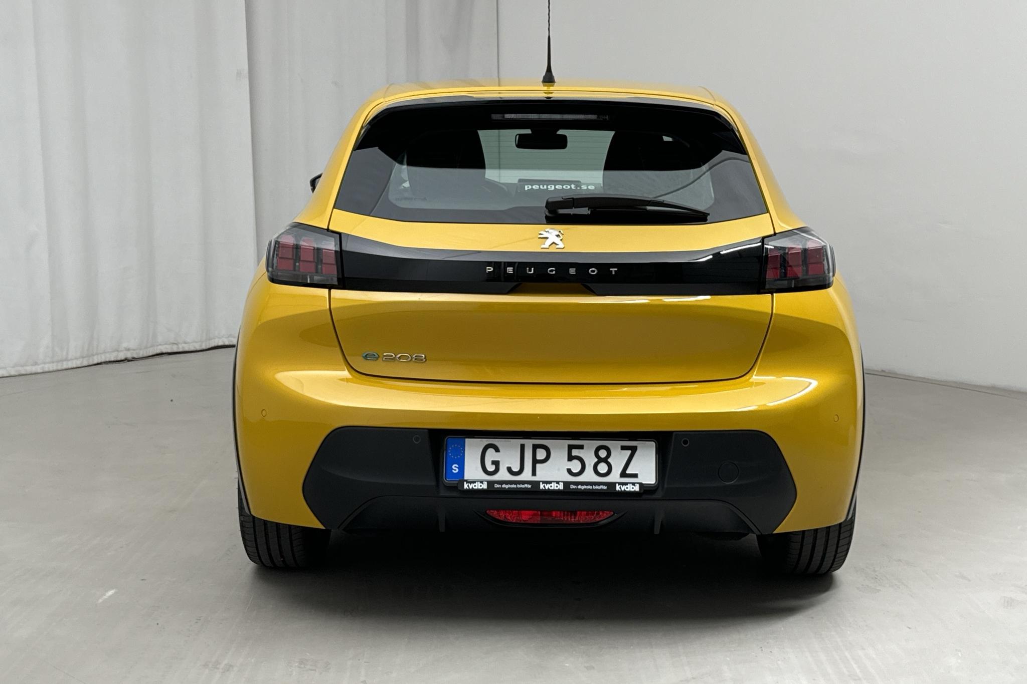 Peugeot e-208 50 kWh 5dr (136hk) - 29 500 km - Automatic - yellow - 2022