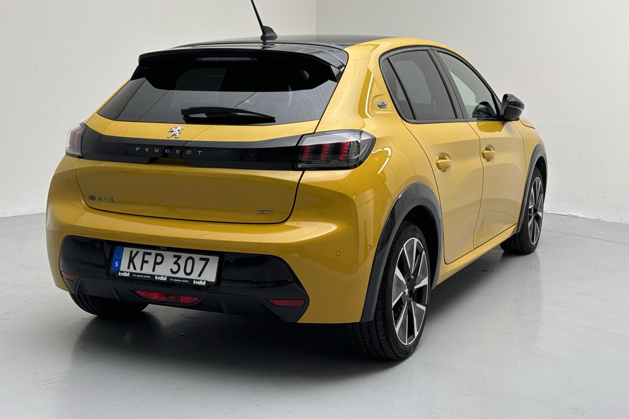 Peugeot e-208 50 kWh 5dr (136hk) - 26 950 km - Automatic - yellow - 2022