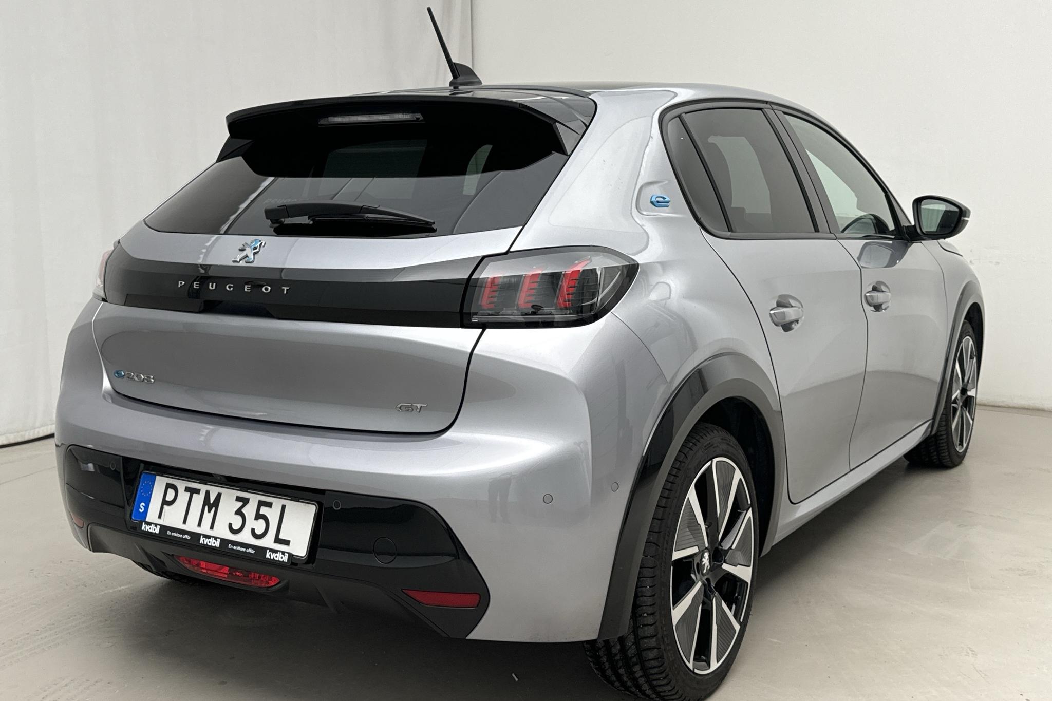 Peugeot e-208 50 kWh 5dr (136hk) - 1 881 mil - Automat - grå - 2021