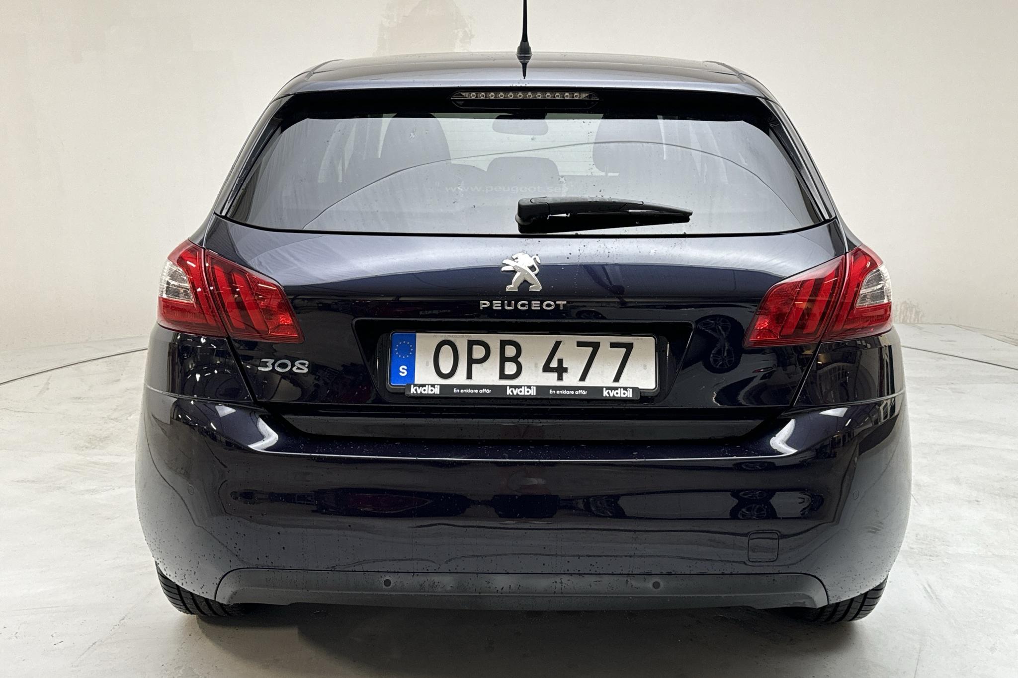 Peugeot 308 1.6 e-HDi (115hk) - 72 640 km - Manualna - Dark Blue - 2014