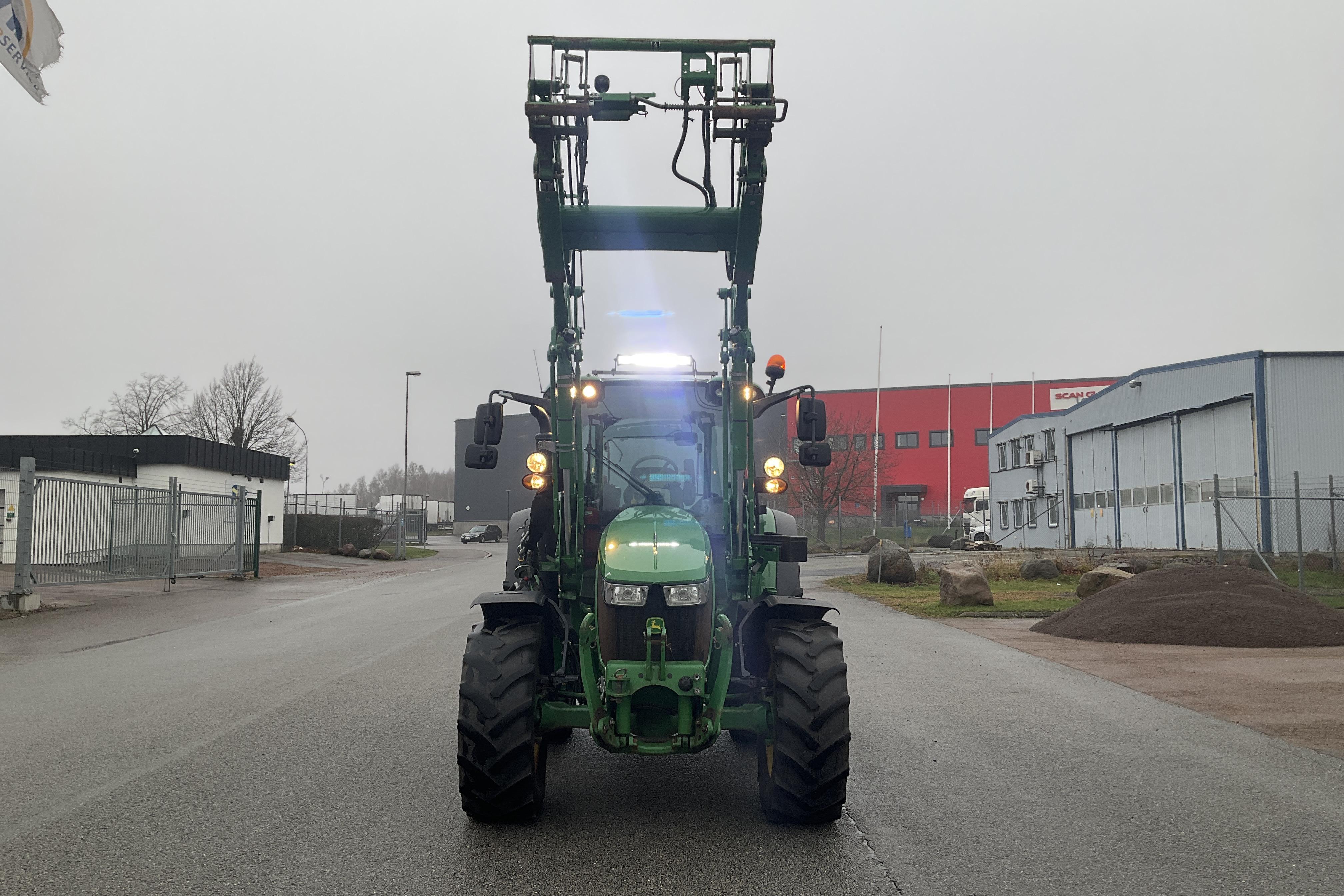 John Deere 5100R JD 543R Lastare -  - grön - 2018