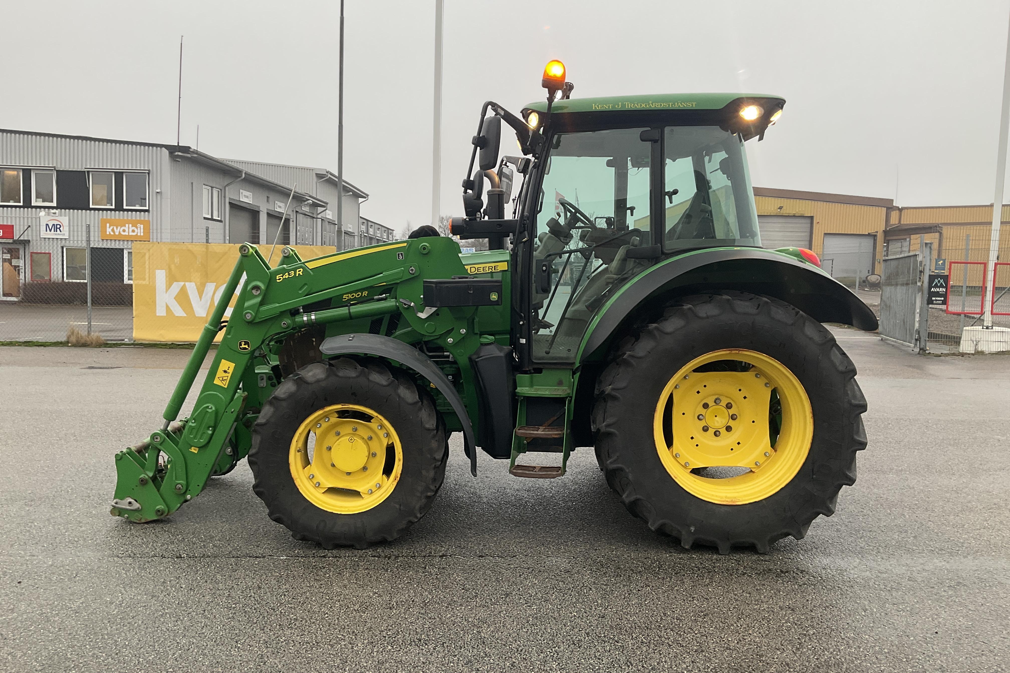 John Deere 5100R JD 543R Lastare -  - grön - 2018