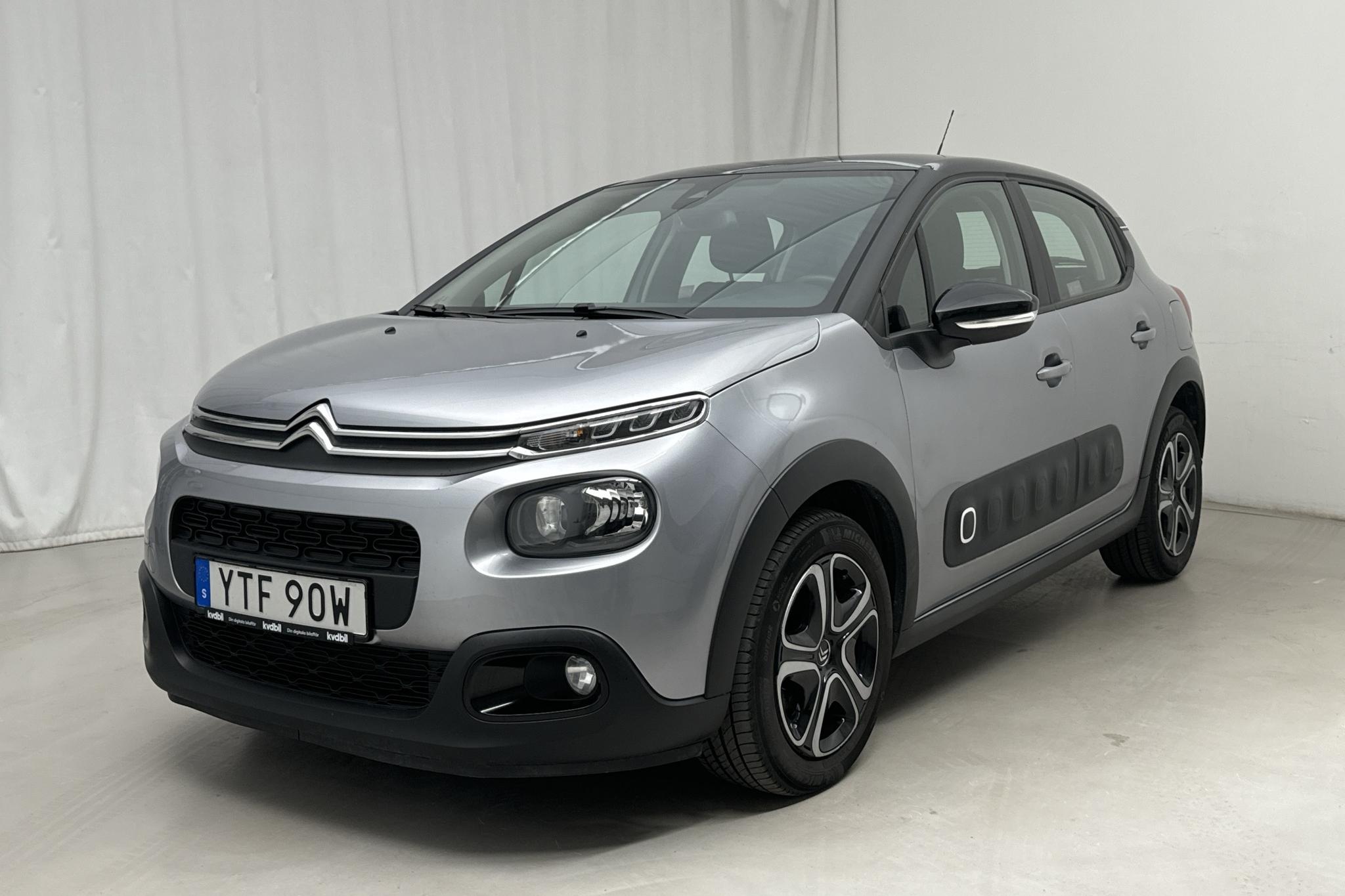 Citroen C3 PureTech (110hk) - 2 955 mil - Automat - grå - 2020