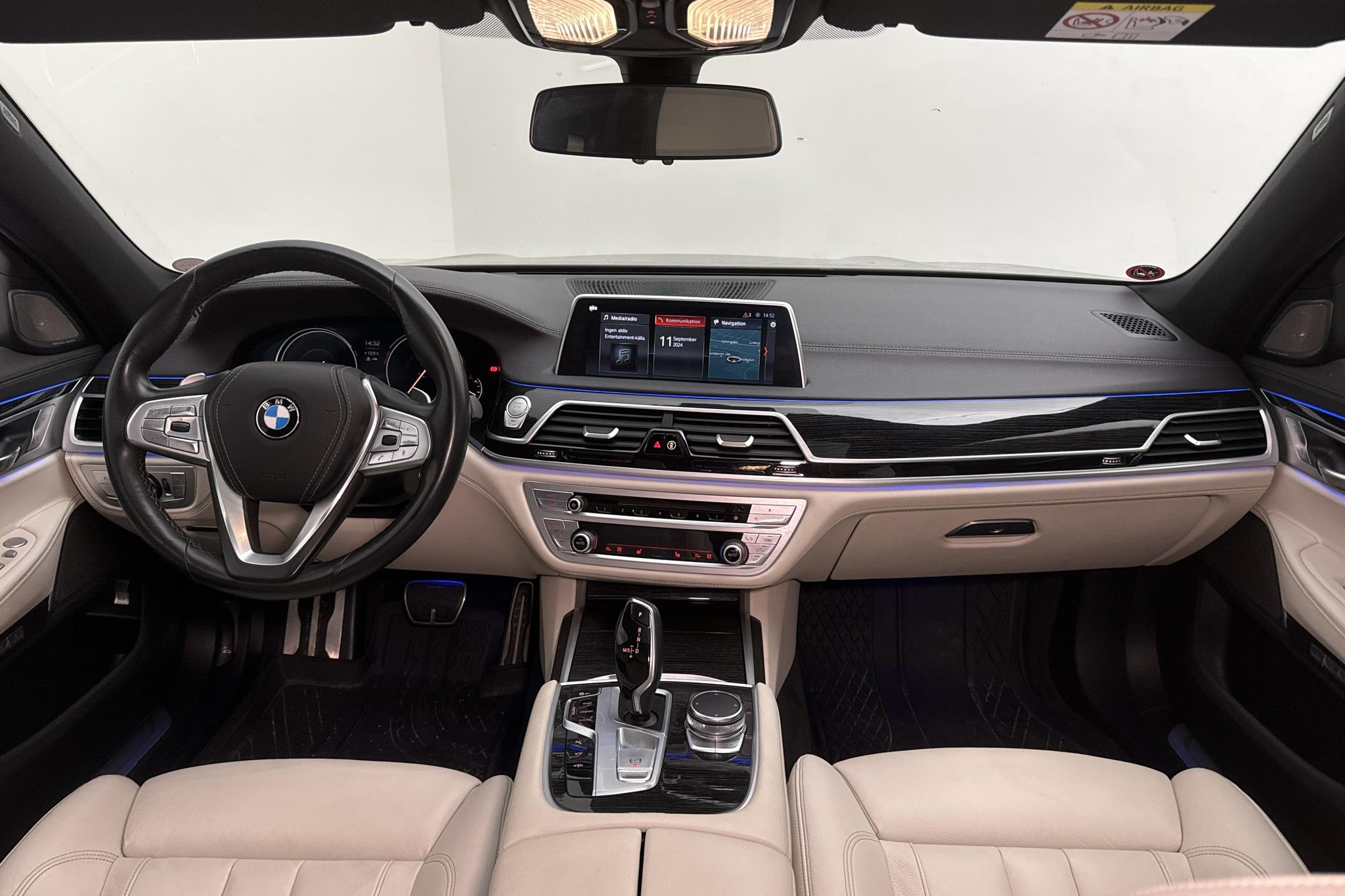 BMW 750d xDrive Sedan, G11 (400hk) - 123 960 km - Automaattinen - musta - 2018