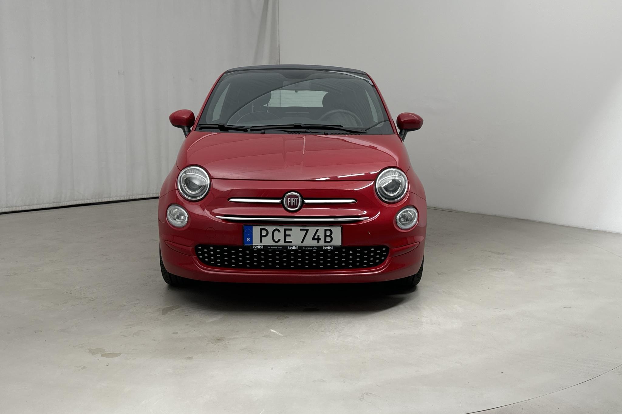 Fiat 500C (70hk) - 3 584 mil - Manuell - röd - 2021