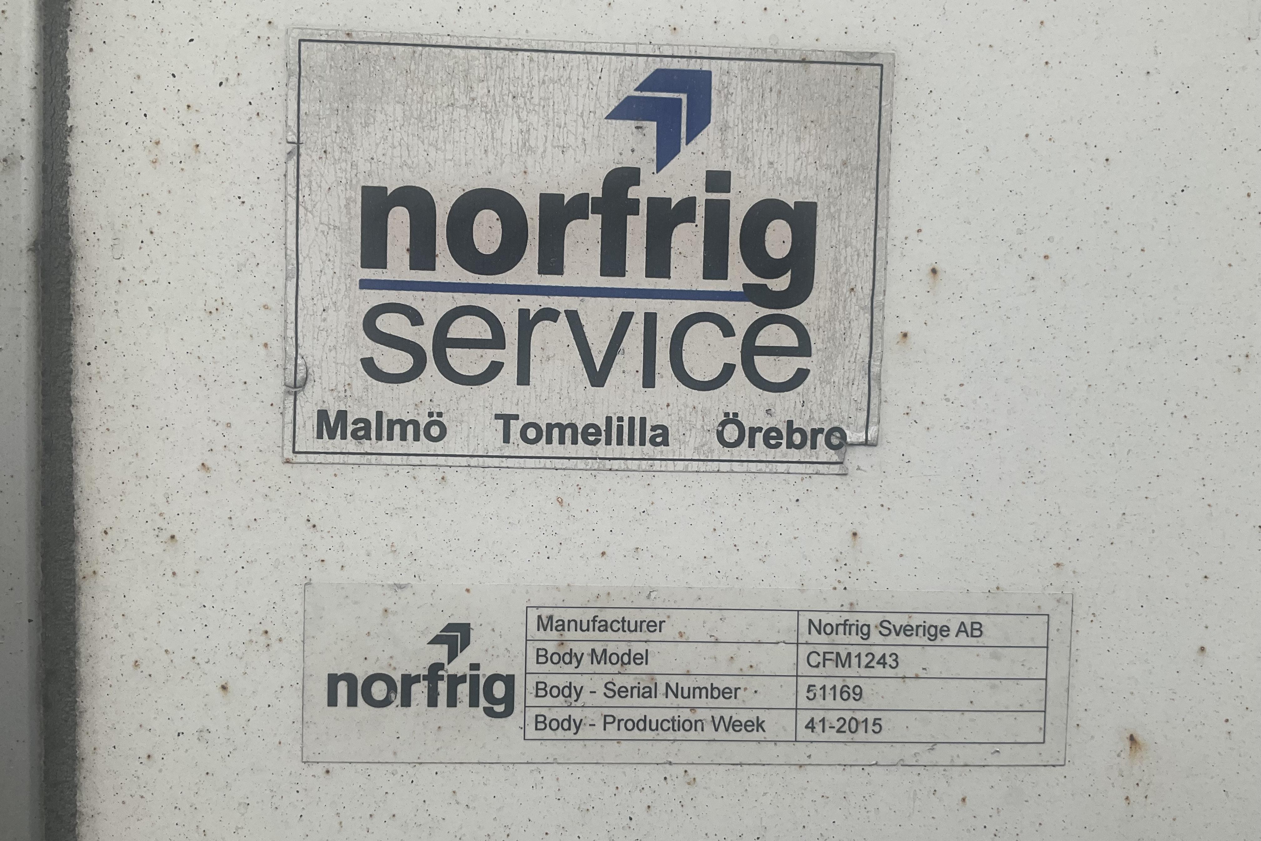 NORFRIG WH4-38-1243CFM - 0 km - valkoinen - 2015