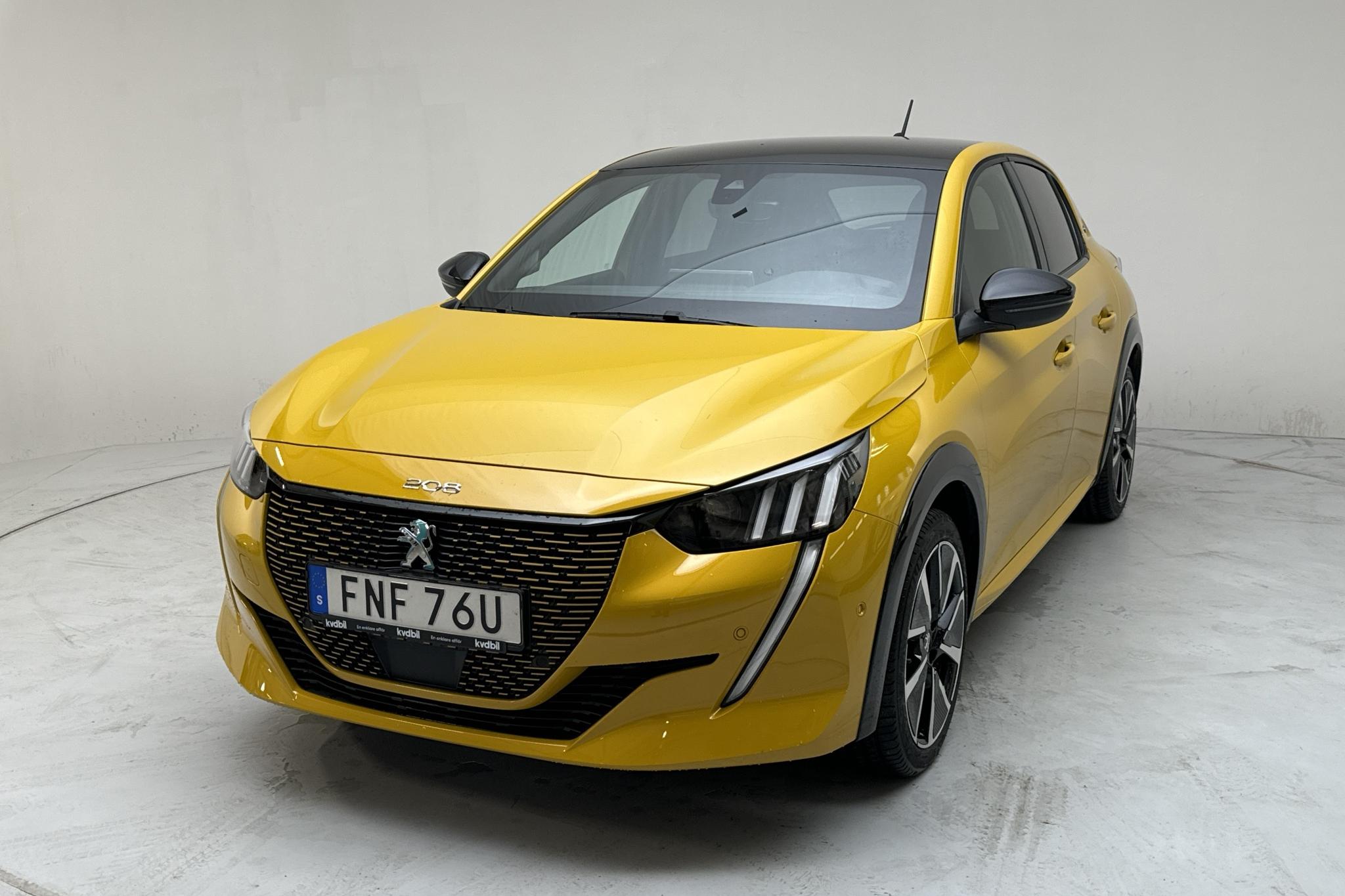 Peugeot e-208 50 kWh 5dr (136hk) - 16 740 km - Automatic - yellow - 2021