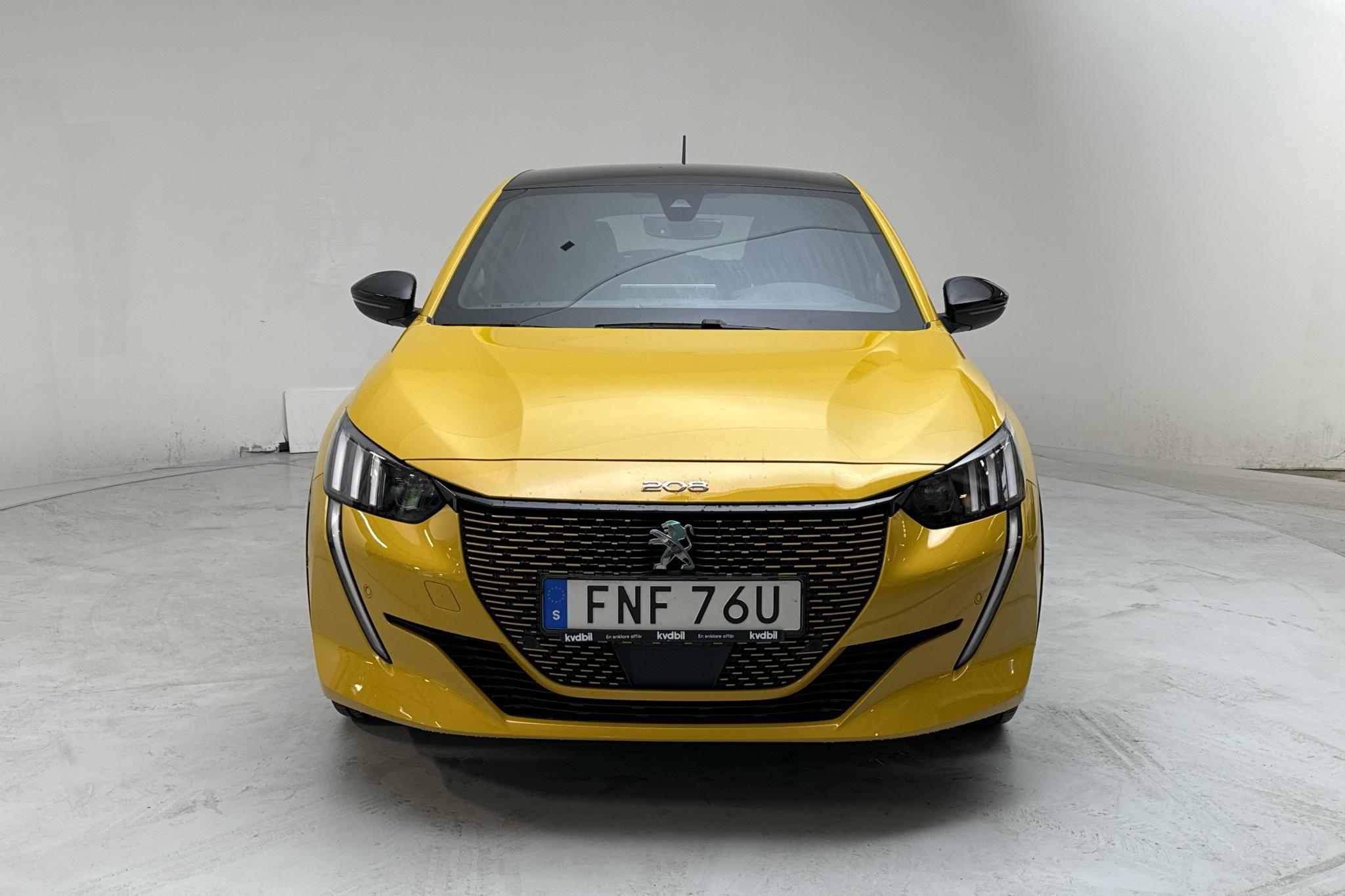 Peugeot e-208 50 kWh 5dr (136hk) - 16 740 km - Automatic - yellow - 2021