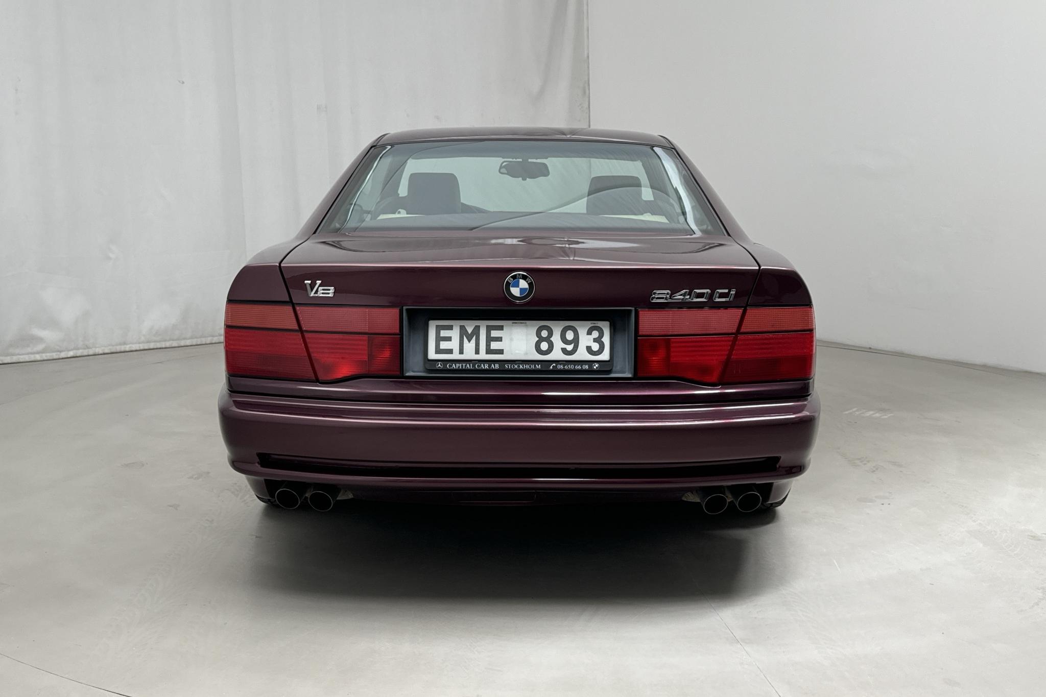 BMW 840Ci Coupé, E31 (286hk) - 85 400 km - Automatyczna - czerwony - 1995