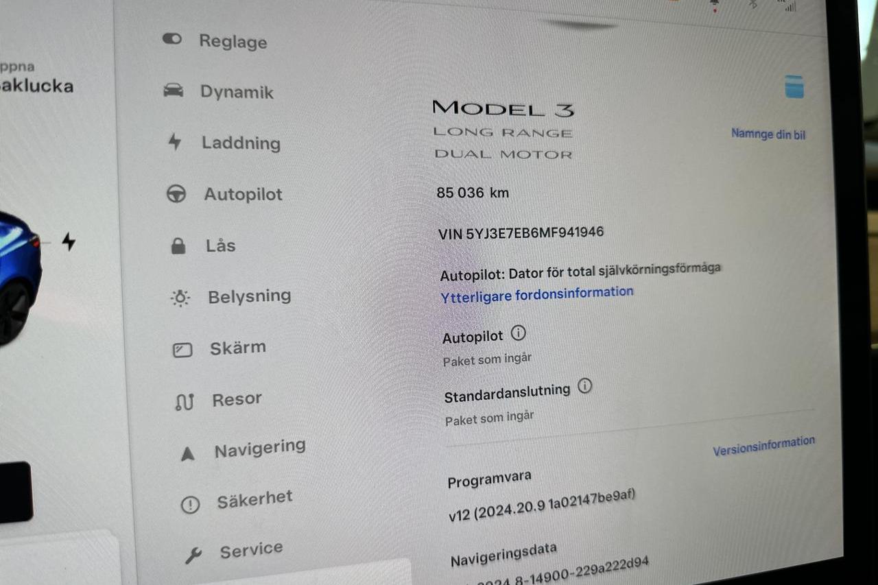 Tesla Model 3 Long Range Dual Motor AWD - 85 040 km - Automaattinen - Dark Grey - 2021