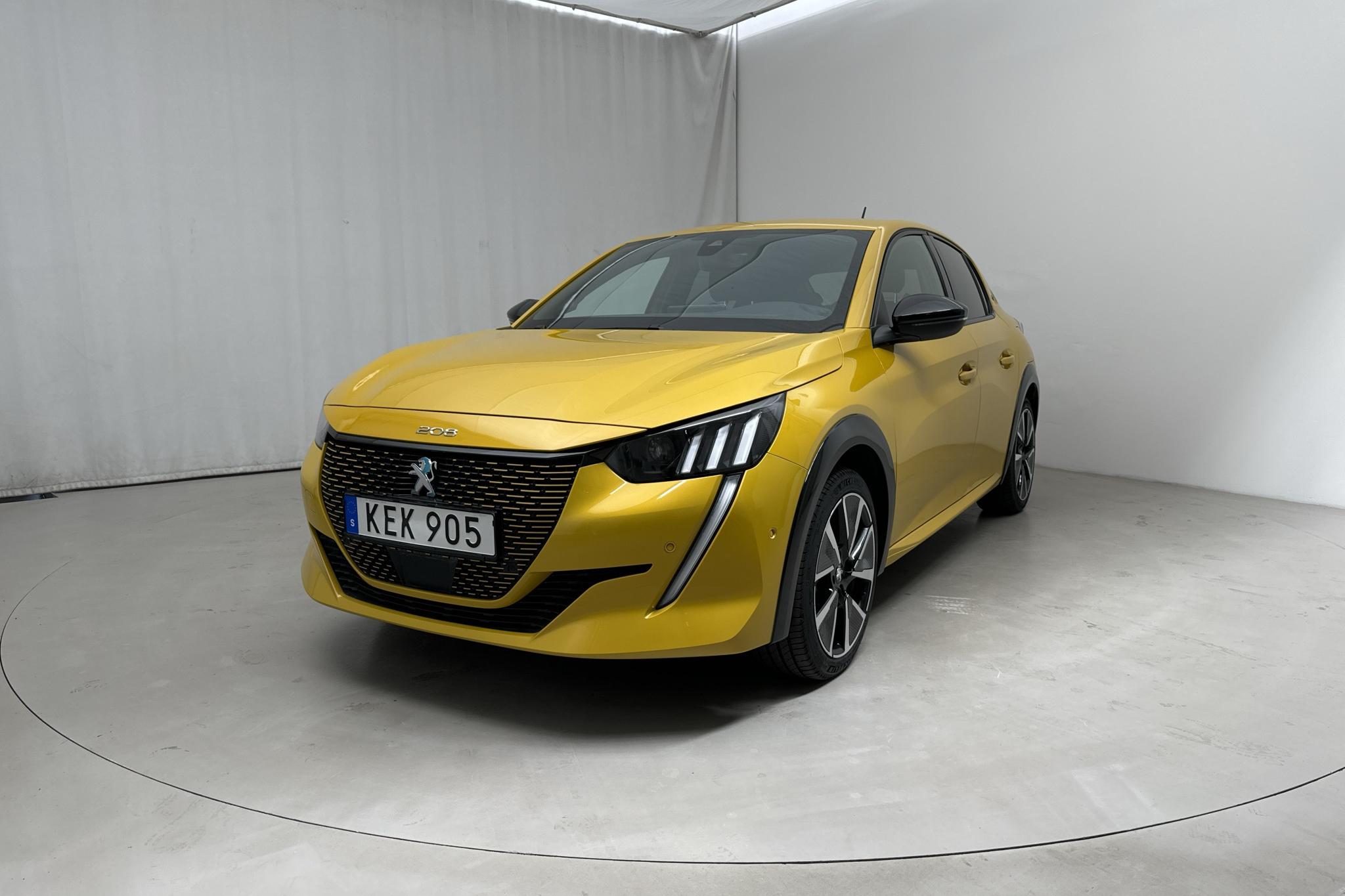 Peugeot e-208 50 kWh 5dr (136hk) - 56 160 km - Automatic - yellow - 2020