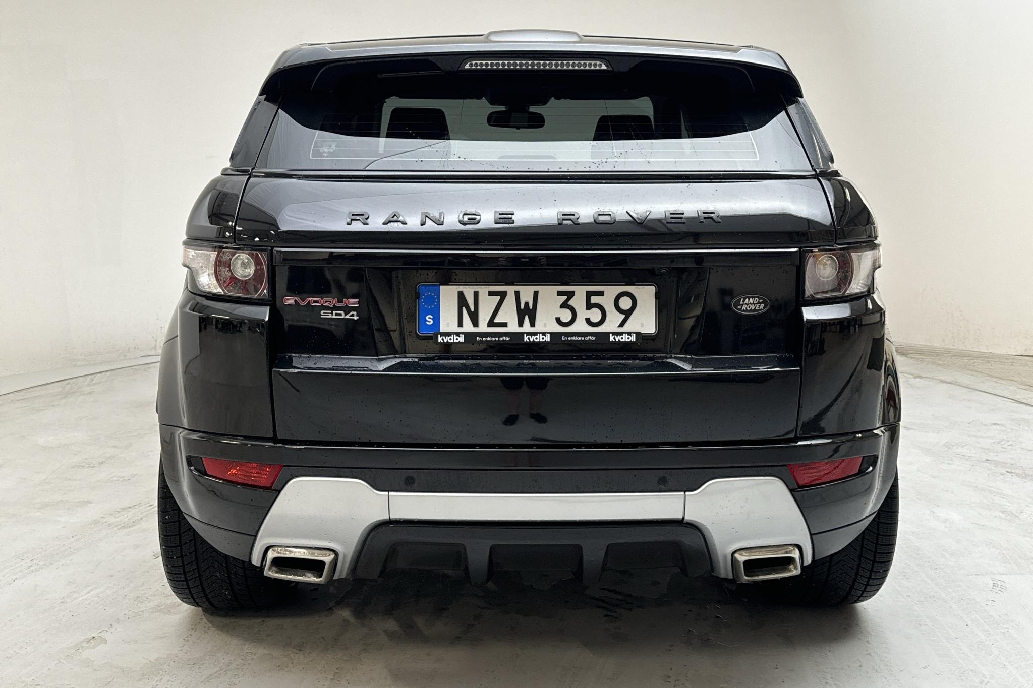 Land Rover Range Rover Evoque 2.2 SD4 5dr (190hk) - 115 610 km - Automatyczna - czarny - 2013