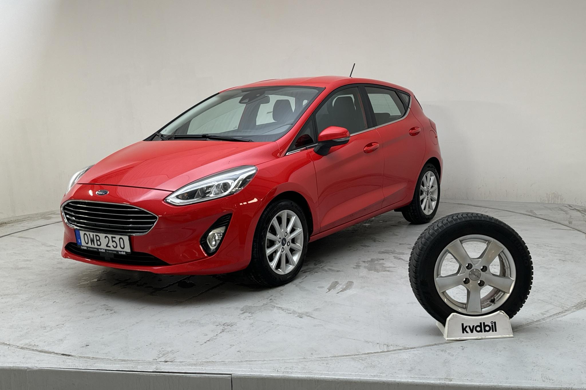 Ford Fiesta 1.0T EcoBoost 5dr (100hk) - 92 820 km - Automaatne - punane - 2018