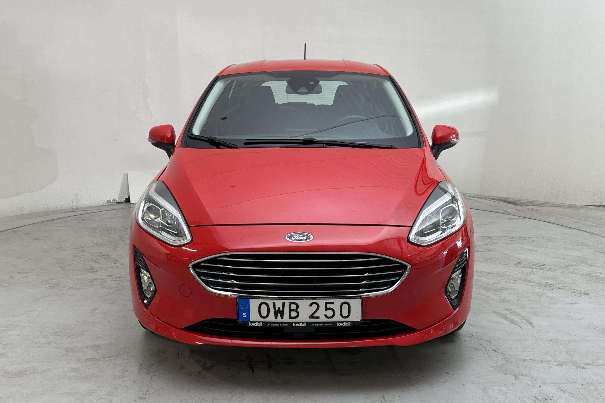 Ford Fiesta 1.0T EcoBoost 5dr (100hk) - 92 820 km - Automatyczna - czerwony - 2018