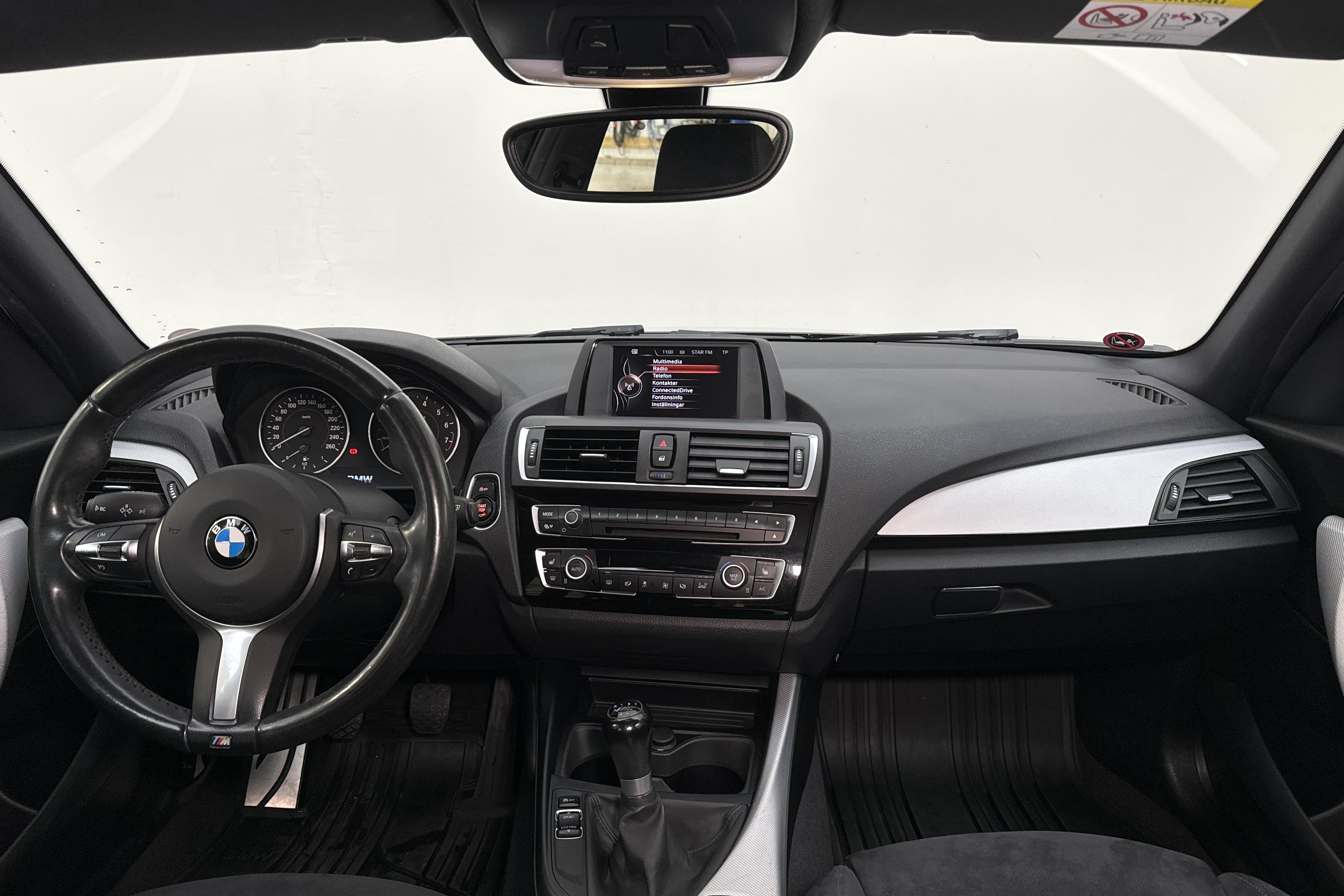 BMW 118i 5dr, F20 (136hk) - 75 600 km - Käsitsi - must - 2017