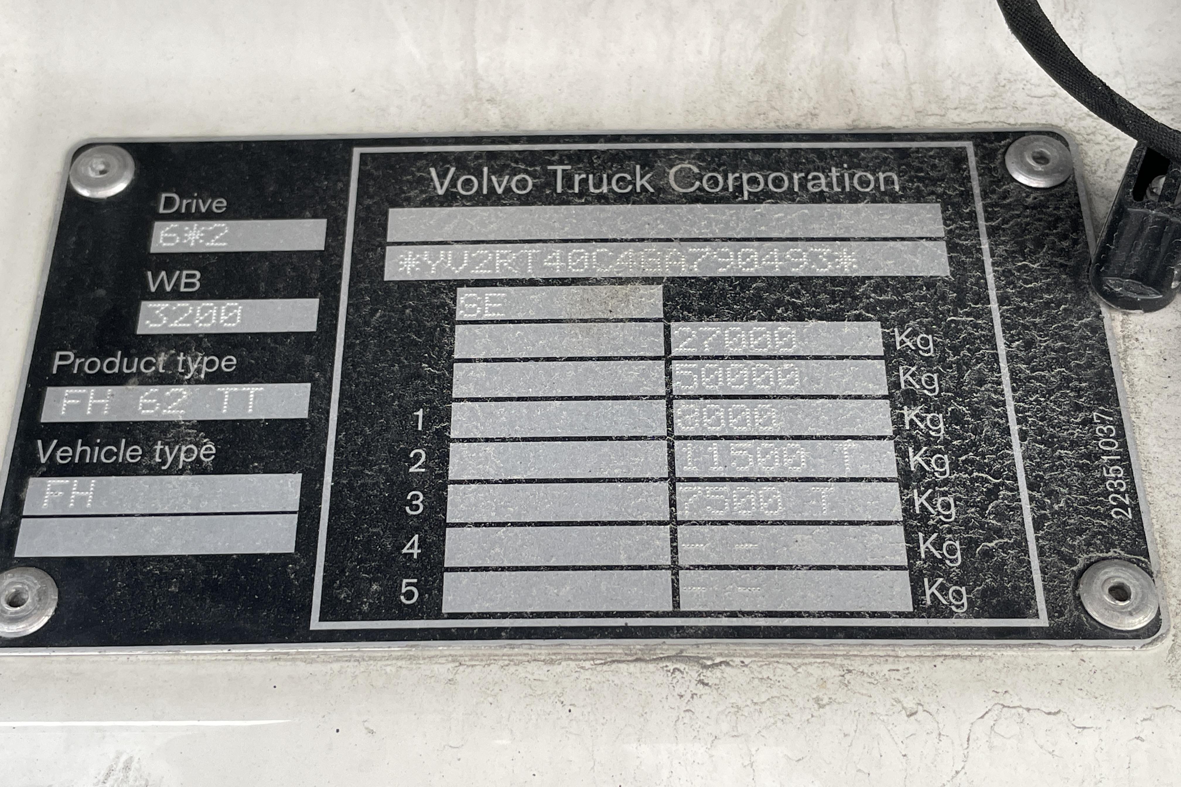 Volvo FH510 - 851 123 km - Automat - vit - 2016