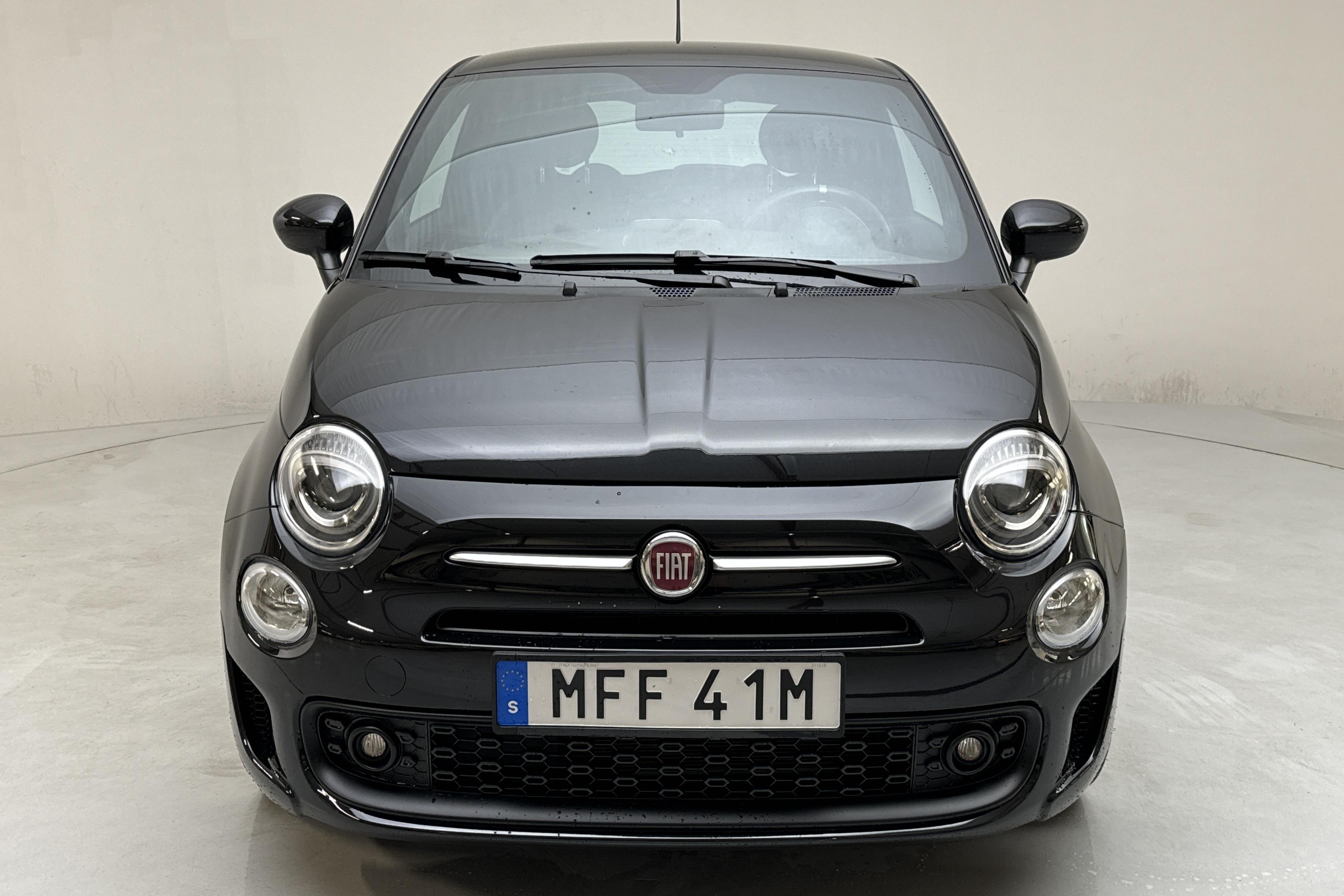 Fiat 500 Hybrid (70hk) - 16 000 km - Manuaalinen - musta - 2022