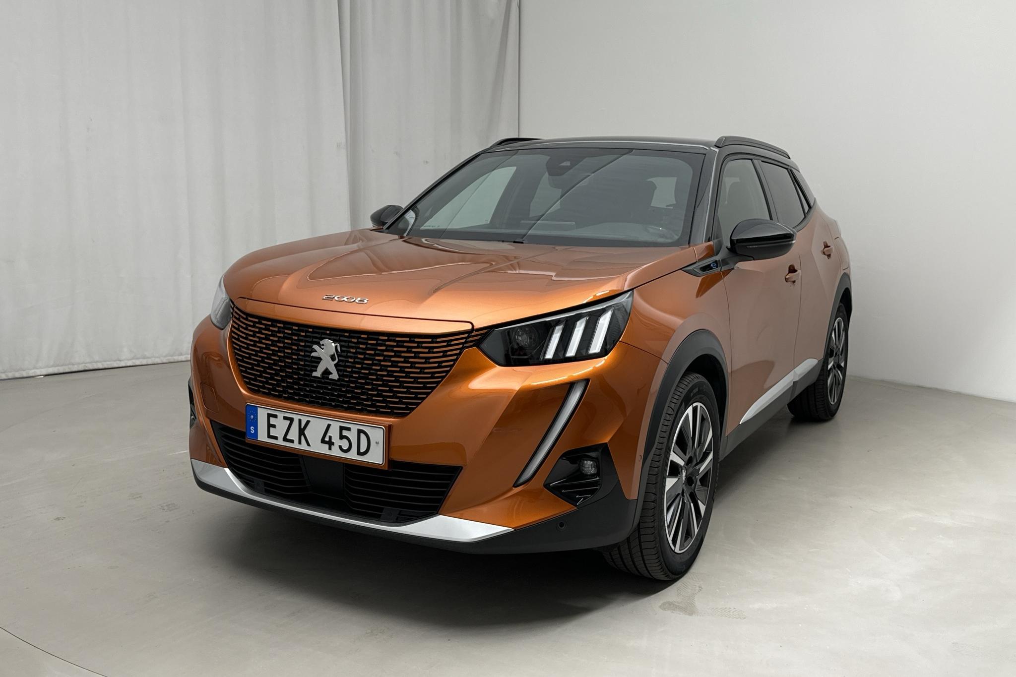 Peugeot e-2008 50 kWh (136hk) - 28 040 km - Automaatne - oranž - 2022