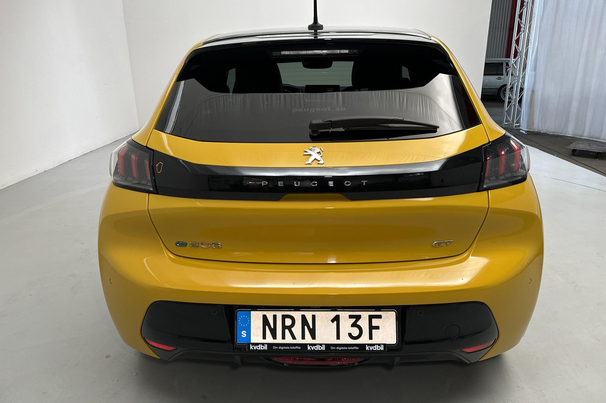 Peugeot e-208 50 kWh 5dr (136hk) - 16 030 km - Automatic - yellow - 2022