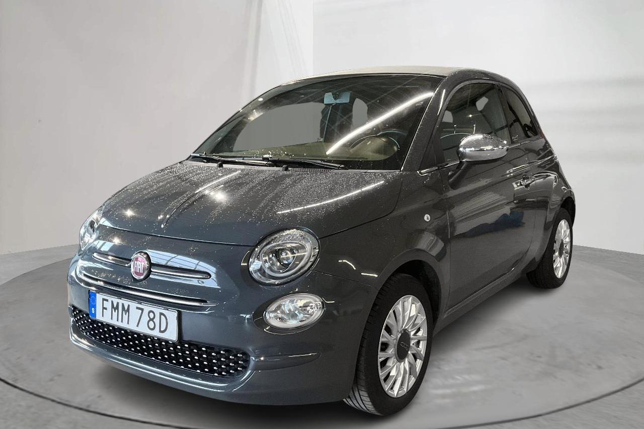 Fiat 500C 1.2 (69hk) - 59 180 km - Automatyczna - szary - 2020