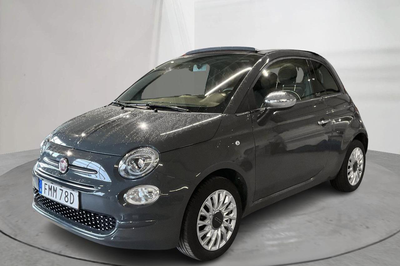 Fiat 500C 1.2 (69hk) - 59 180 km - Automatyczna - szary - 2020