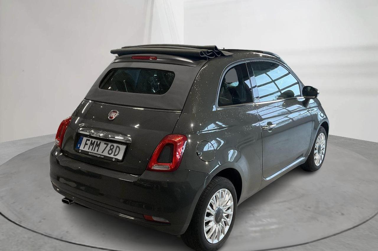 Fiat 500C 1.2 (69hk) - 59 180 km - Automatyczna - szary - 2020