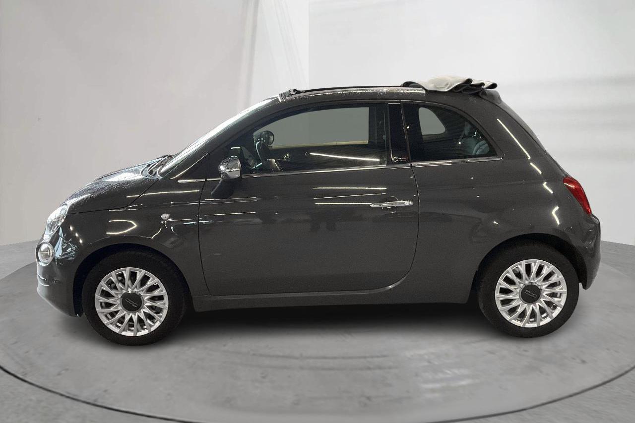 Fiat 500C 1.2 (69hk) - 59 180 km - Automatyczna - szary - 2020