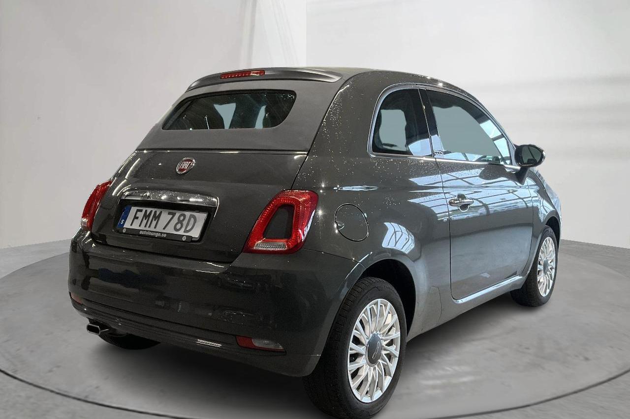 Fiat 500C 1.2 (69hk) - 59 180 km - Automatyczna - szary - 2020