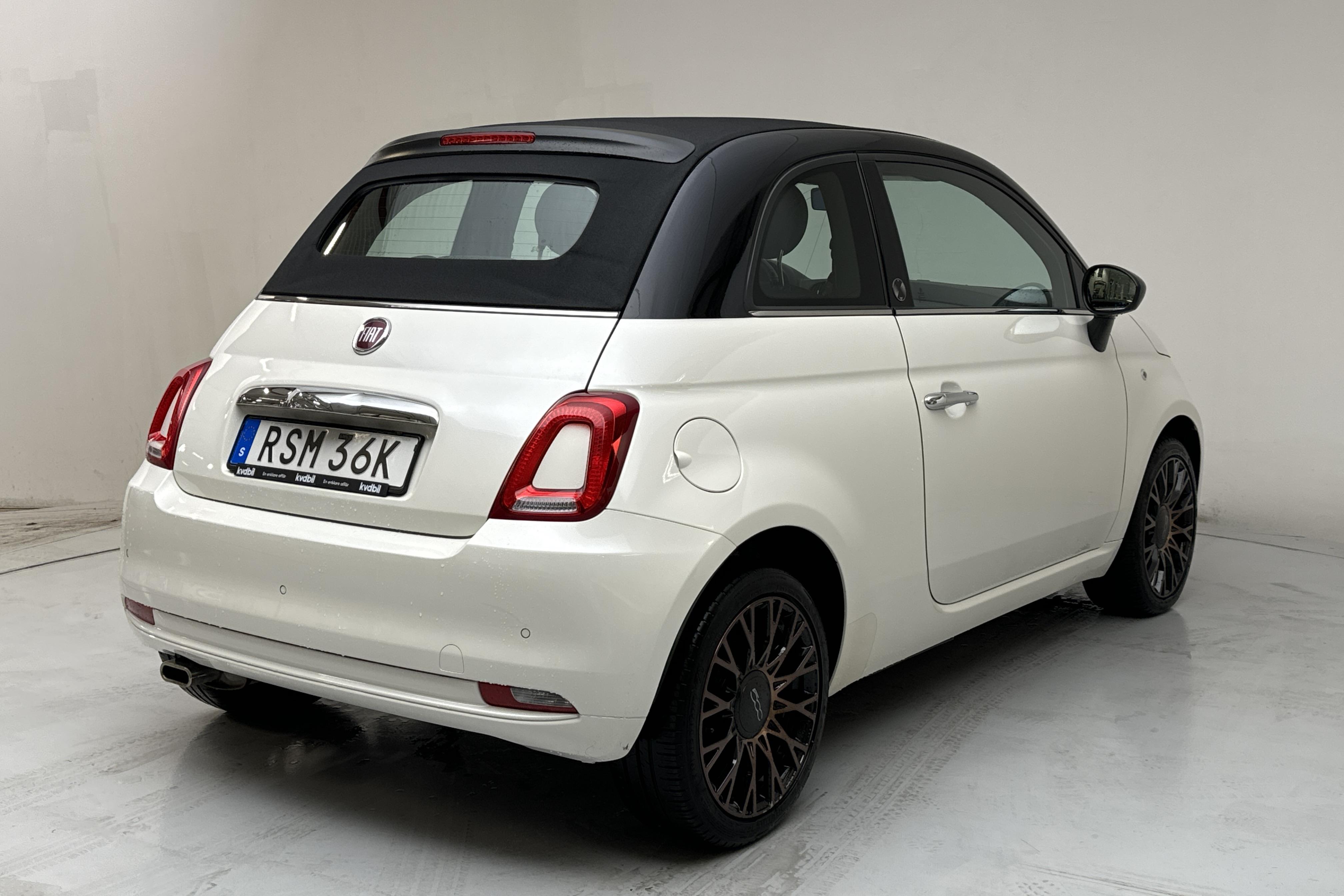 Fiat 500C 1.2 (69hk) - 38 170 km - Manuaalinen - valkoinen - 2020