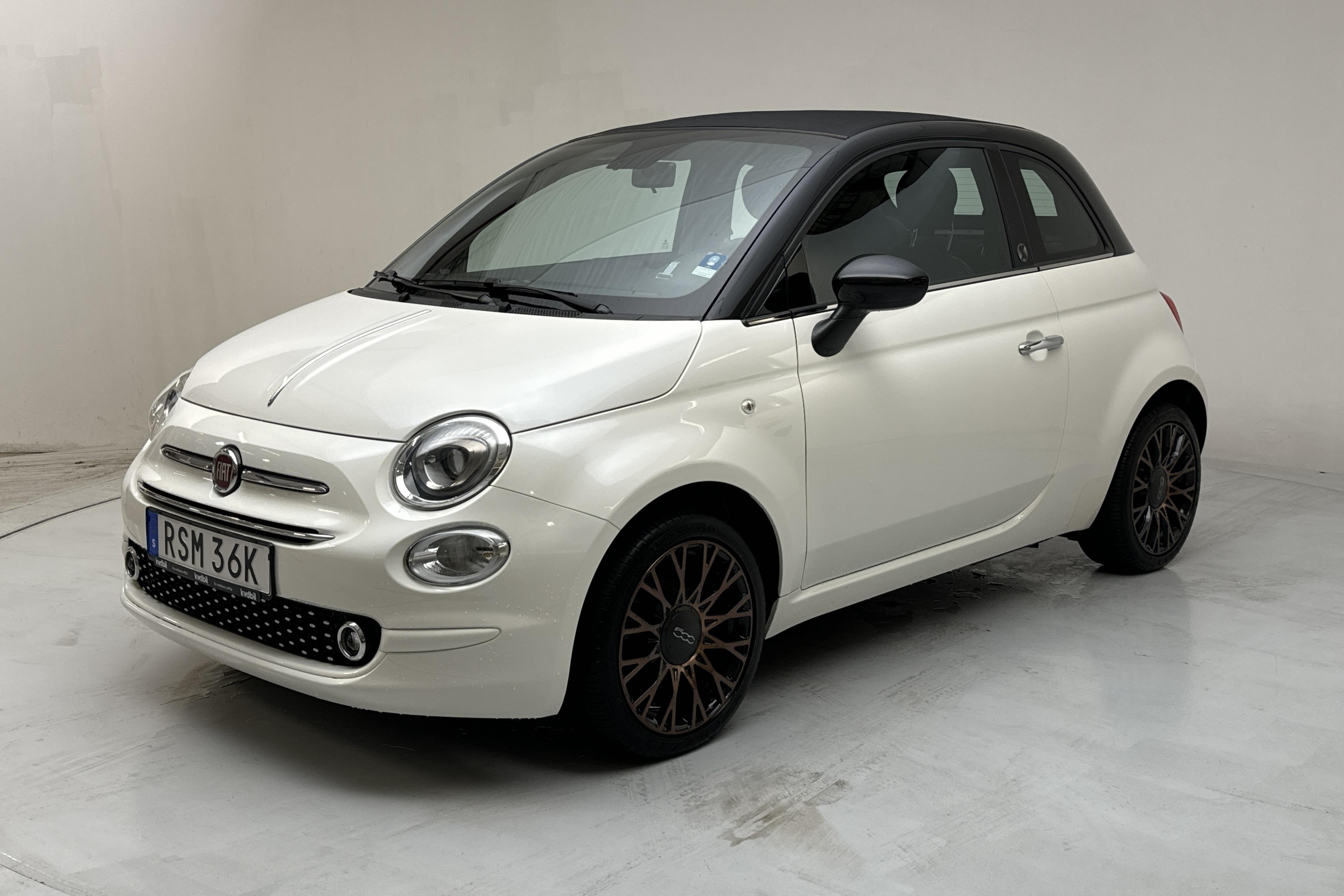 Fiat 500C 1.2 (69hk) - 38 170 km - Käsitsi - valge - 2020