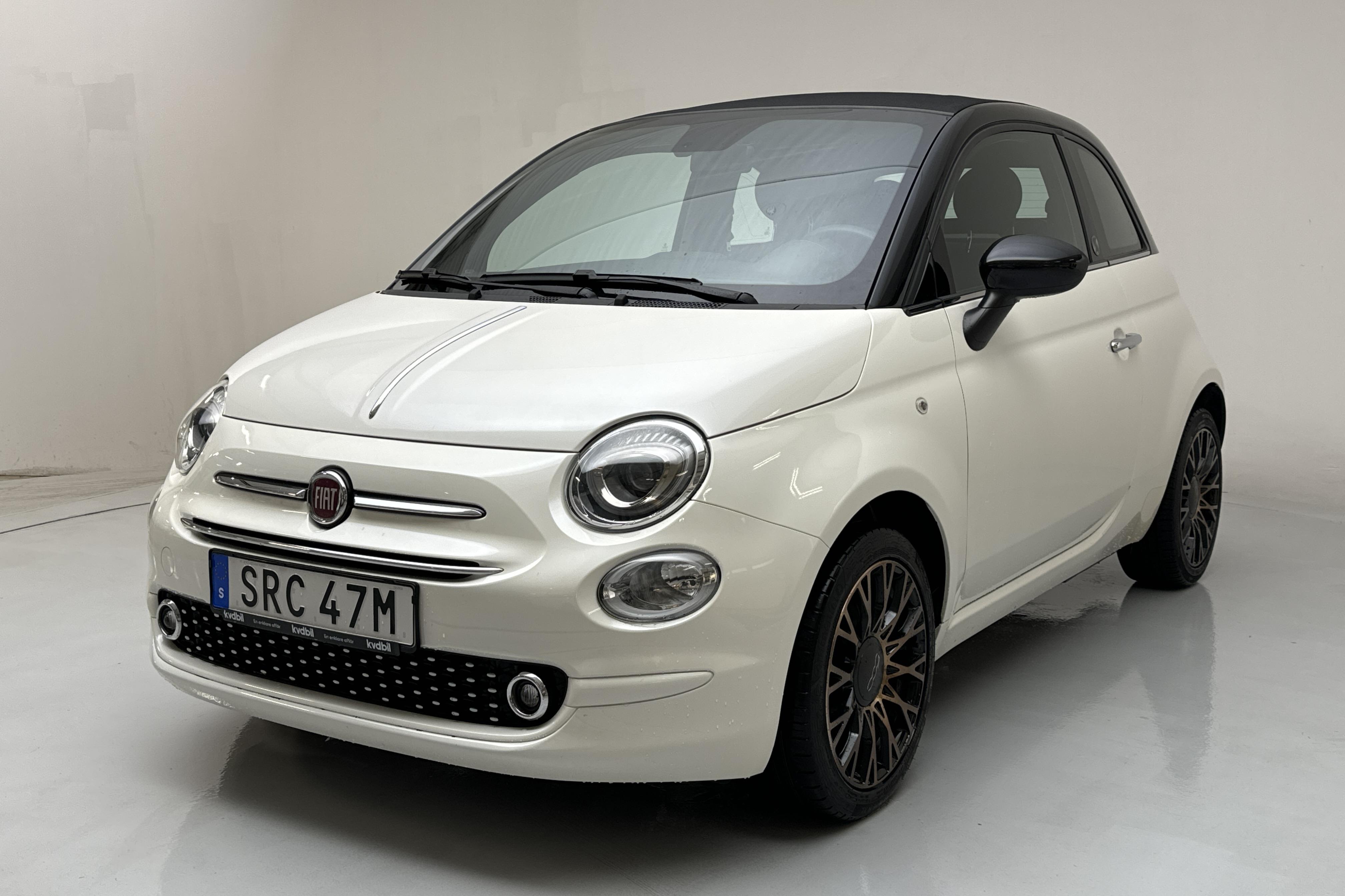 Fiat 500 1.2 (69hk) - 54 740 km - Manuaalinen - valkoinen - 2019