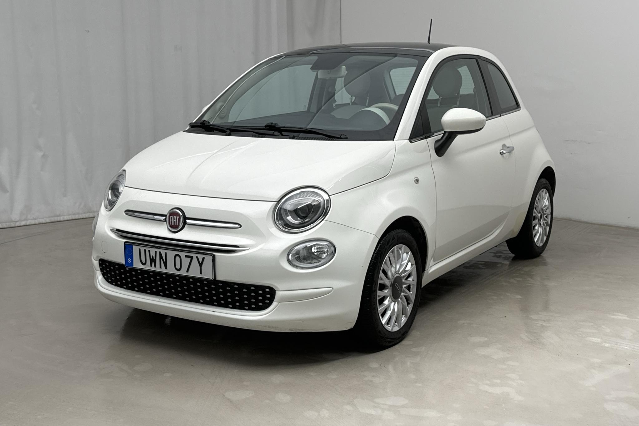 Fiat 500 1.2 (69hk) - 4 670 mil - Manuell - vit - 2020