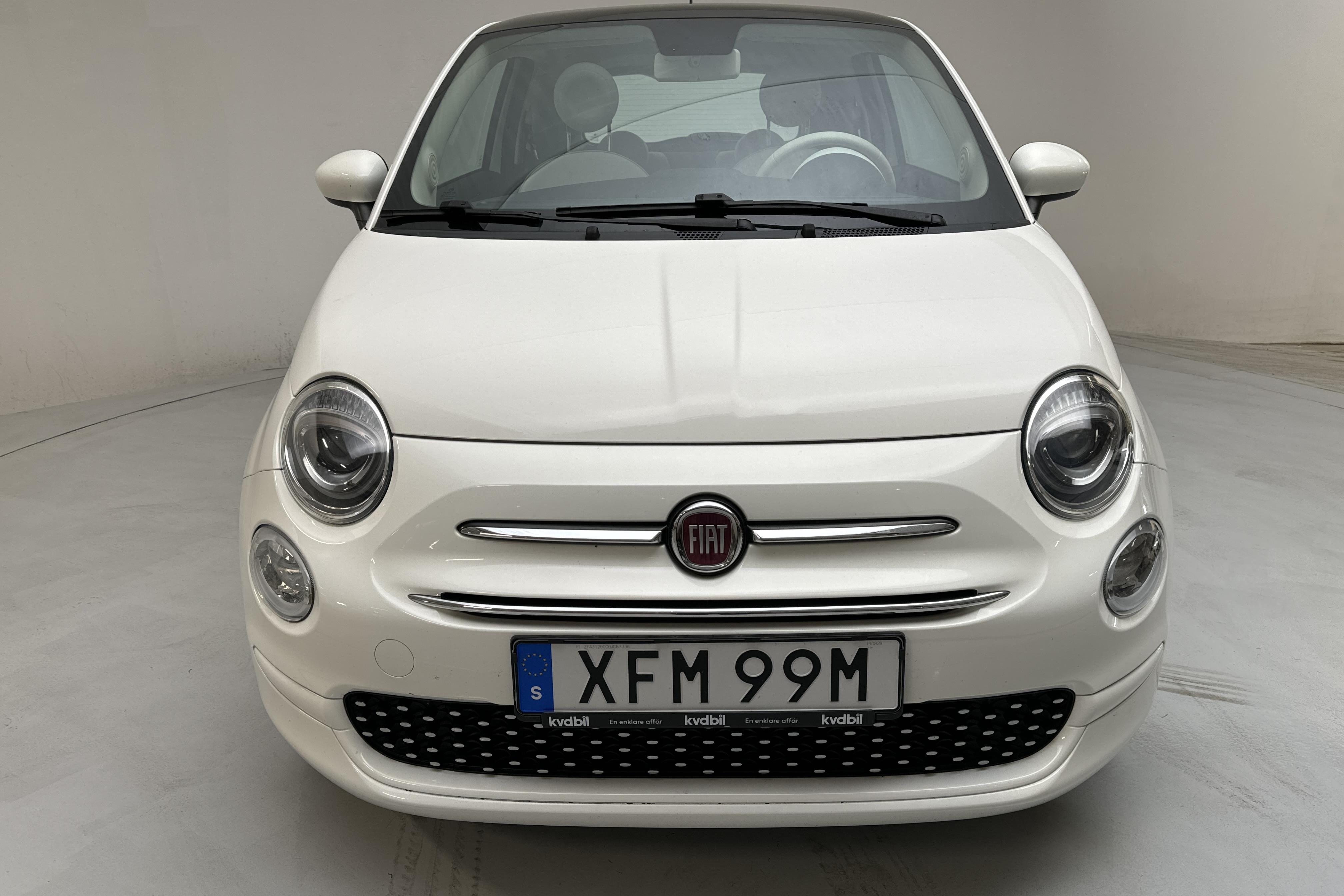 Fiat 500 1.2 (69hk) - 48 890 km - Manualna - biały - 2020