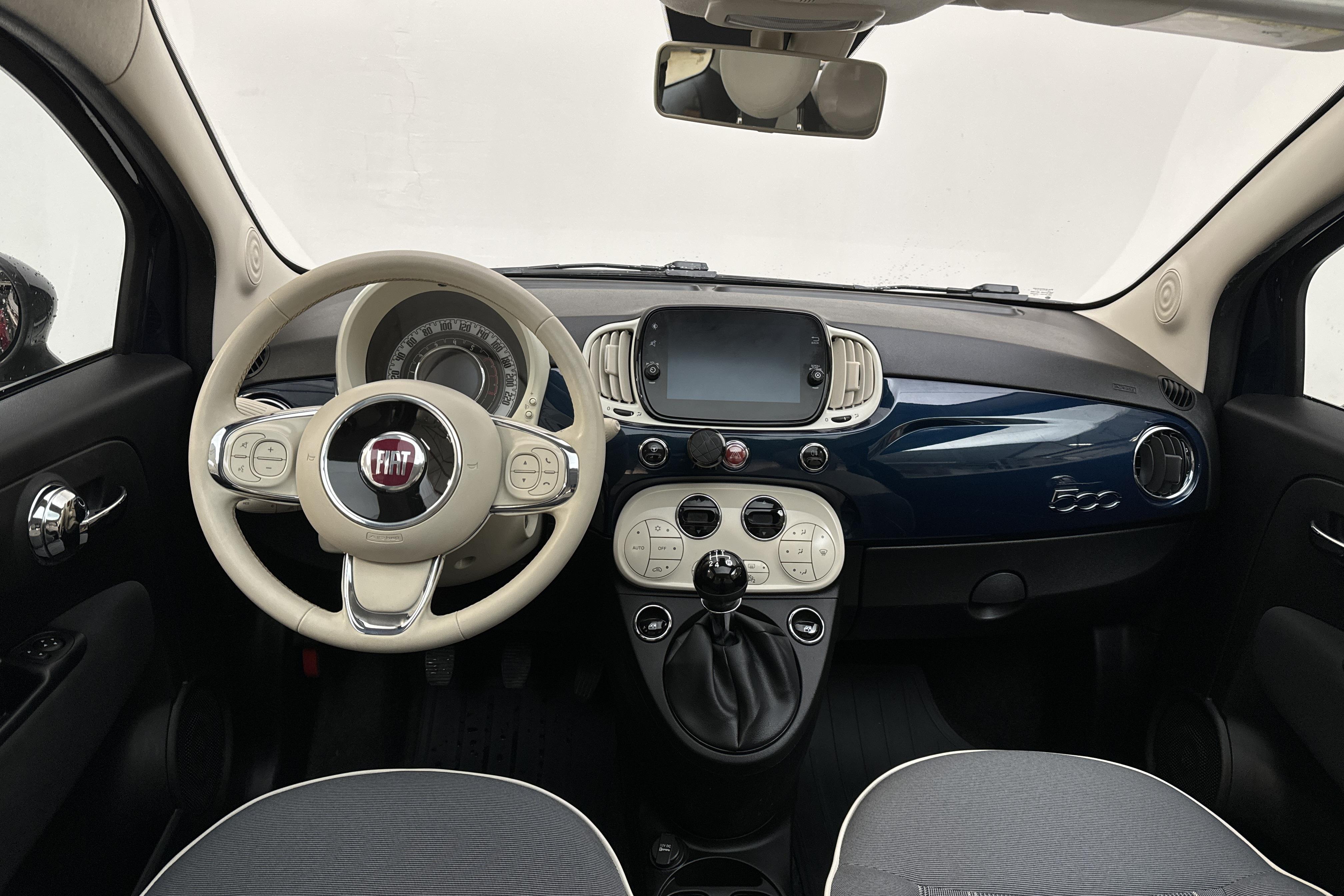 Fiat 500 1.2 (69hk) - 6 930 mil - Manuell - blå - 2019