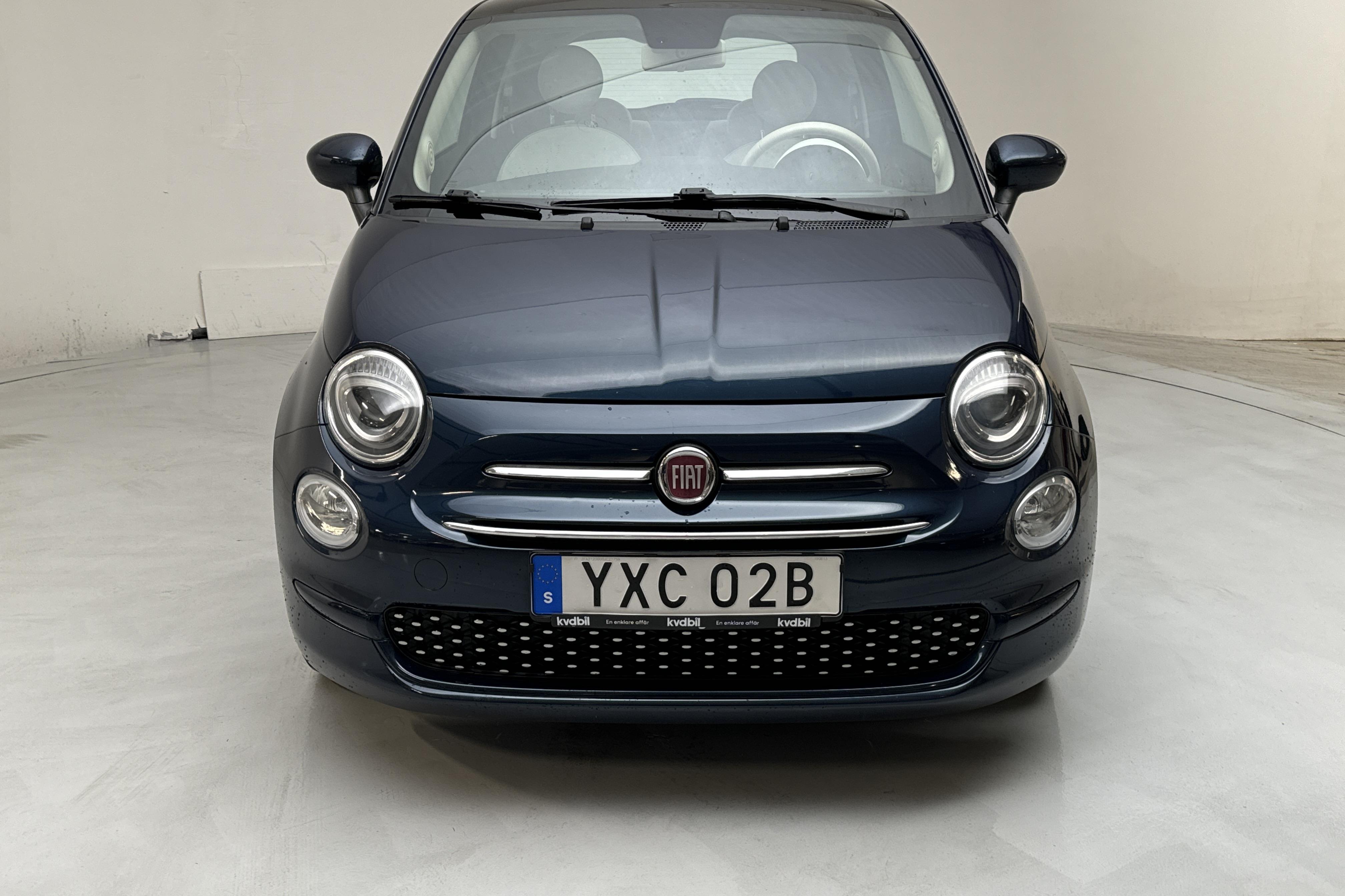 Fiat 500 1.2 (69hk) - 69 300 km - Manual - blue - 2019