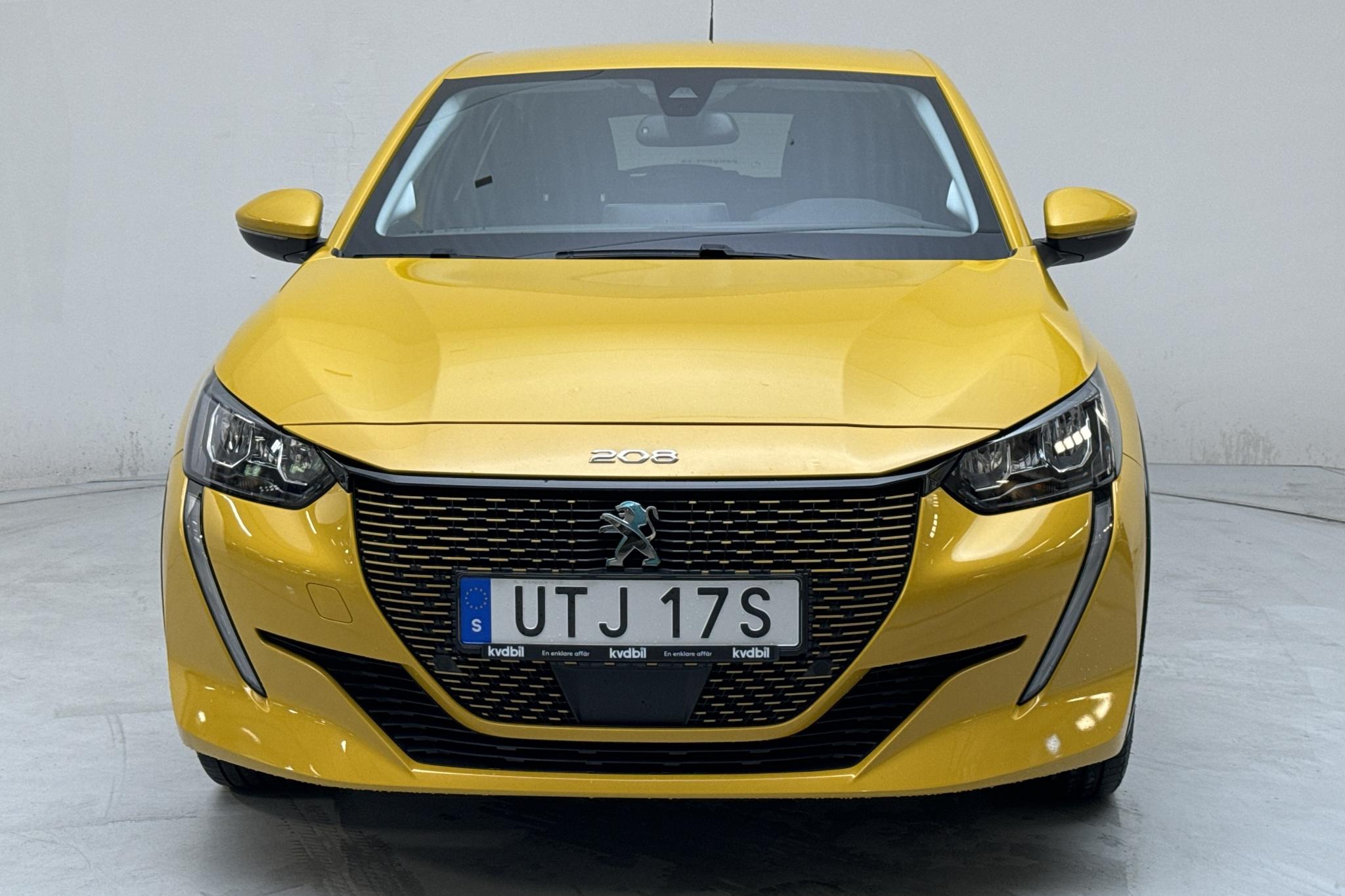 Peugeot e-208 50 kWh 5dr (136hk) - 29 300 km - Automatic - yellow - 2021