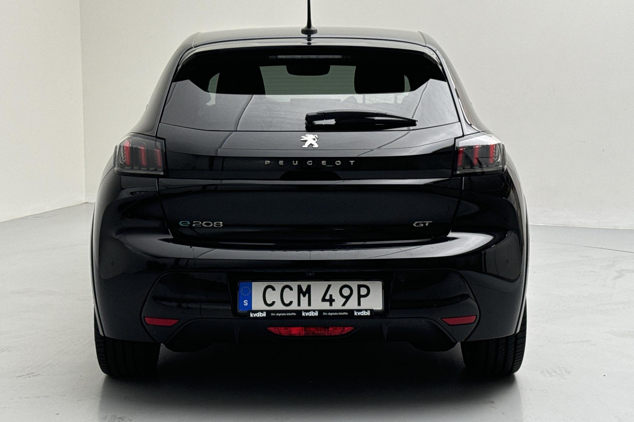 Peugeot e-208 50 kWh 5dr (136hk) - 14 870 km - Automatic - black - 2022