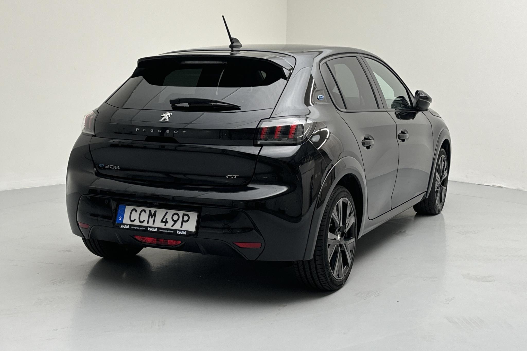 Peugeot e-208 50 kWh 5dr (136hk) - 14 870 km - Automaattinen - musta - 2022