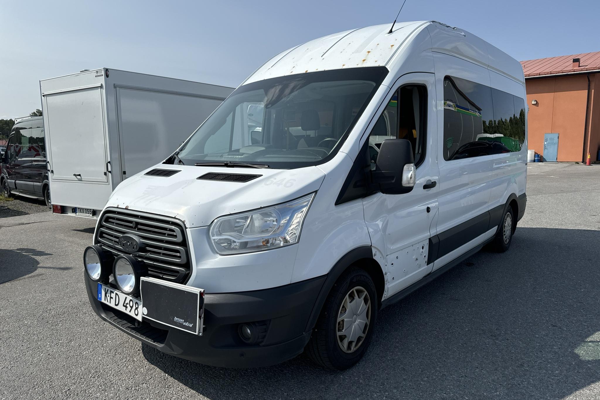 Ford Transit 350 Kombi 2.0 TDCi 2WD  (130hk) - 471 590 km - Automatyczna - biały - 2017