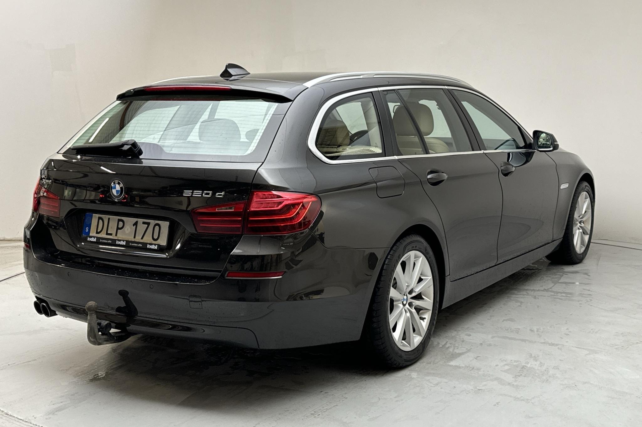 BMW 520d xDrive Touring, F11 (190hk) - 17 528 mil - Automat - brun - 2015