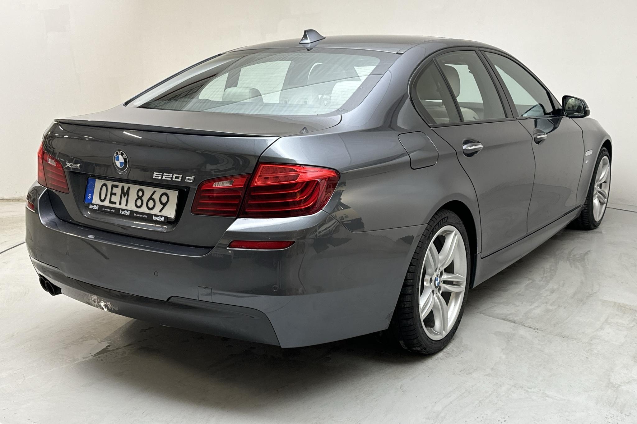 BMW 520d xDrive Sedan, F10 (190hk) - 151 660 km - Automatyczna - szary - 2016